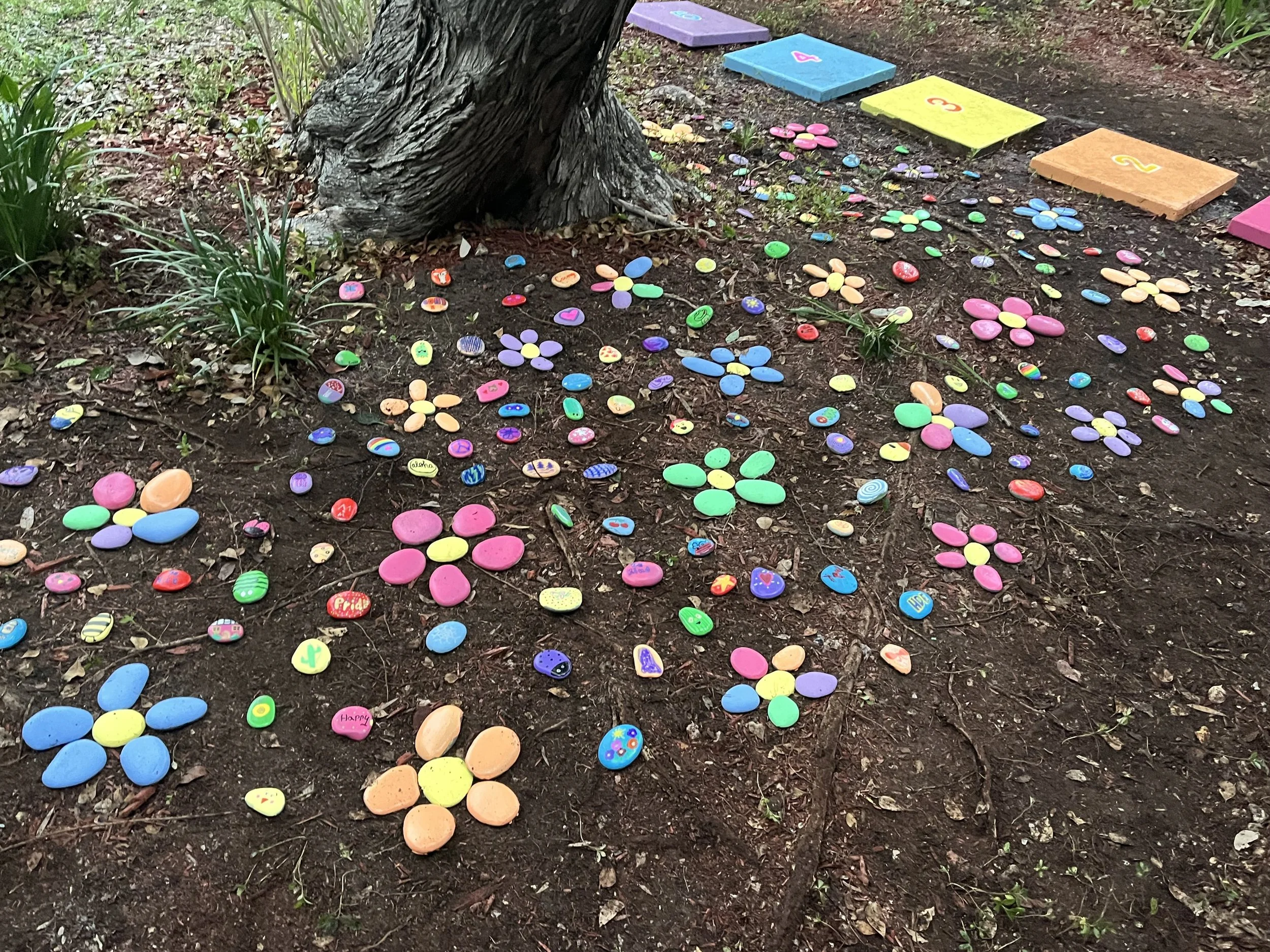 Howard Drive Elementary Rock Garden and Number Blocks