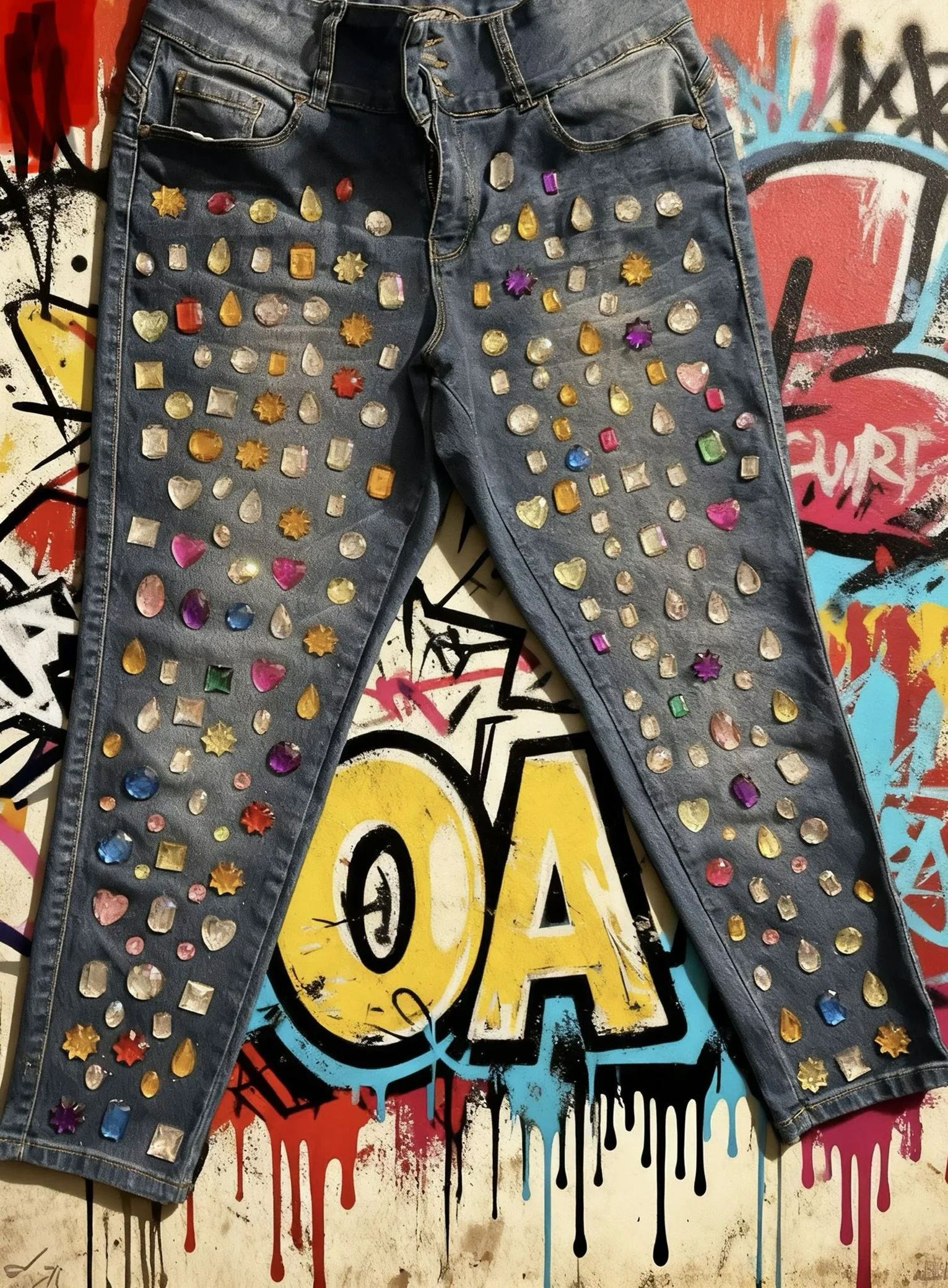Custom Gem Bedazzled Jeans
