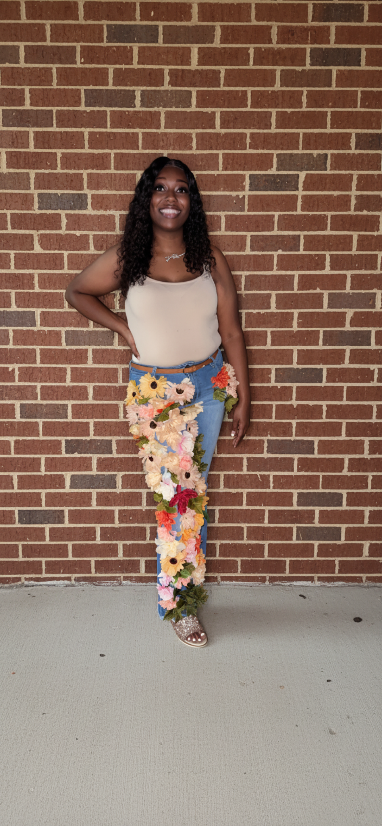 Flower Design Pants