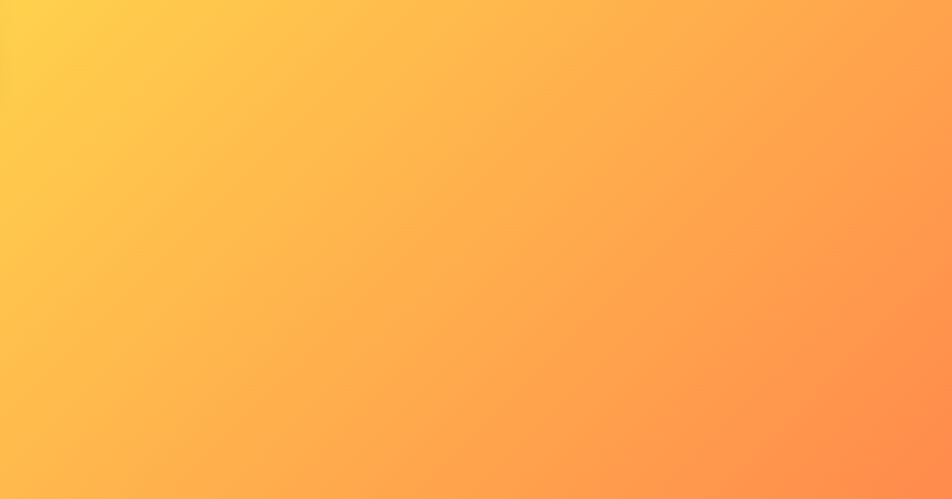 Gradient background transitioning from yellow to orange.