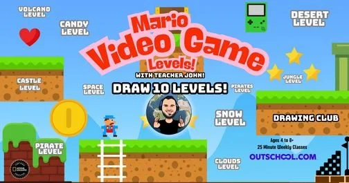 Mario Video Game Levels with Teacher John!