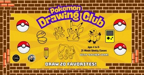 Pokemon Drawing Club with Teacher John!