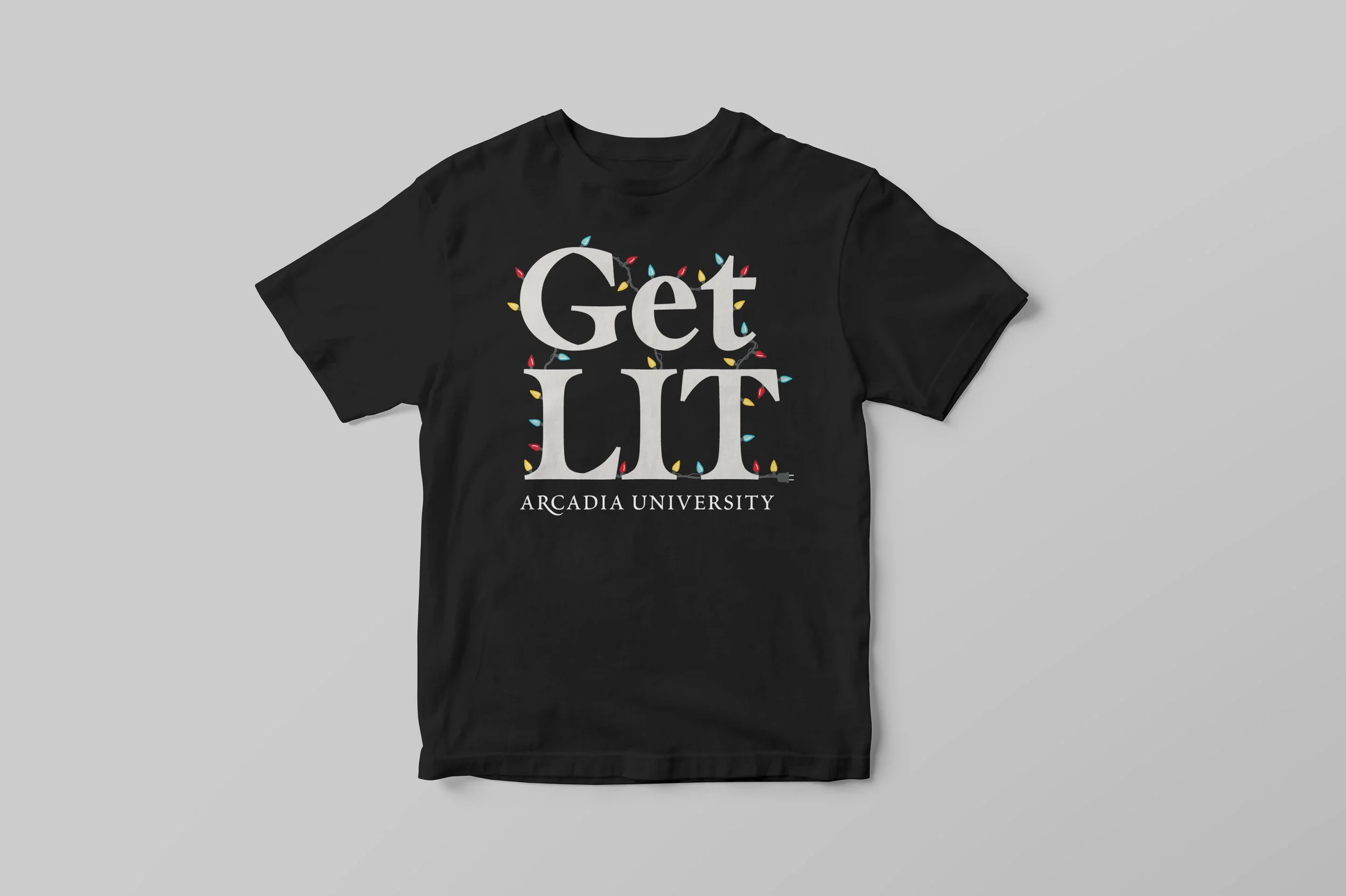 Black Get Lit T-Shirt Mockup