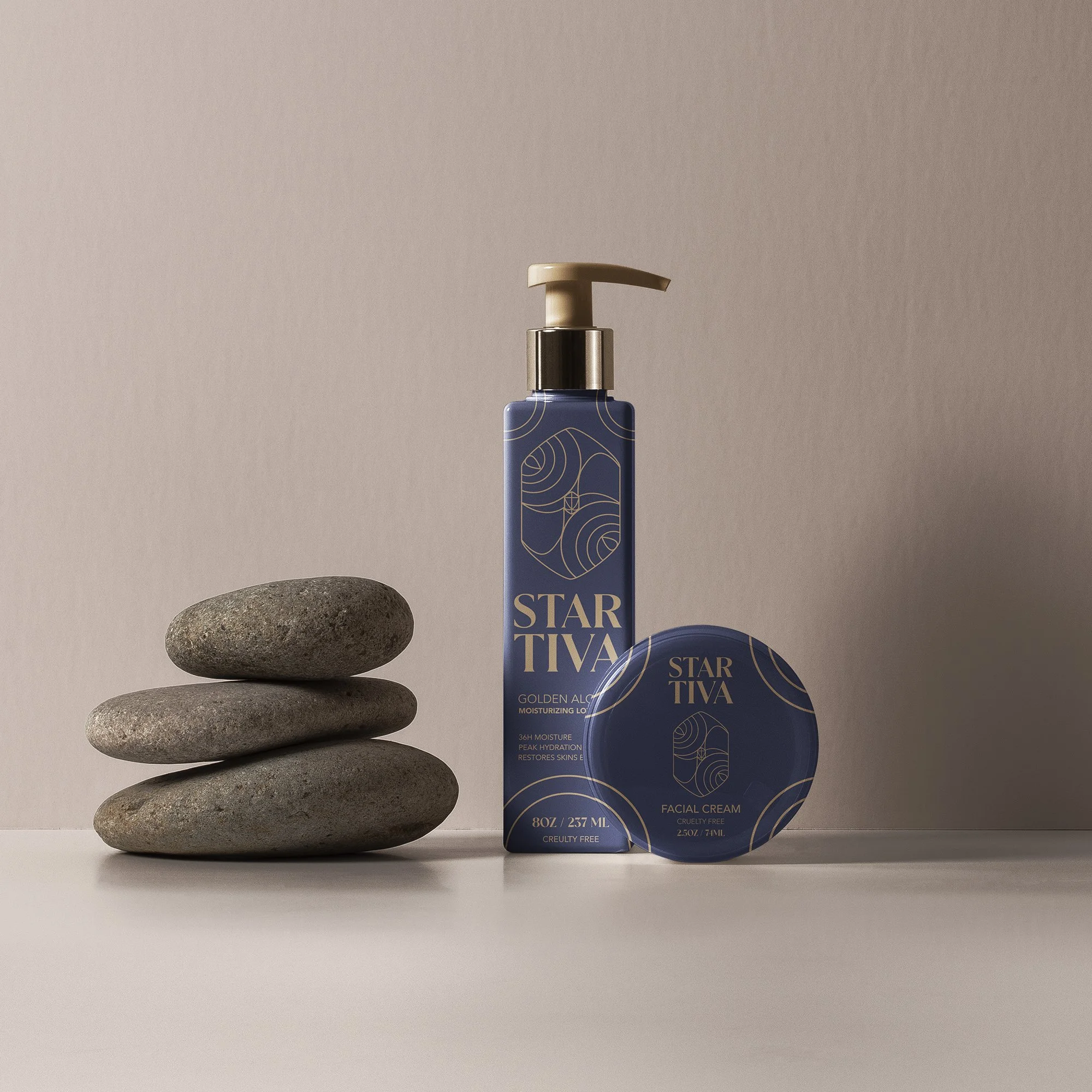 Startiva Skincare Product Design Mockup