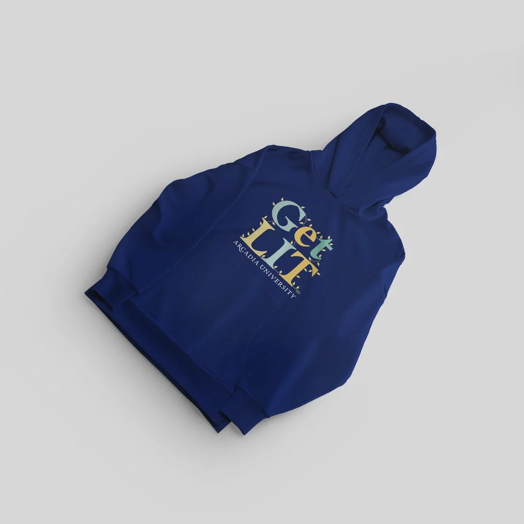 Blue Get Lit Sweatshirt Mockup