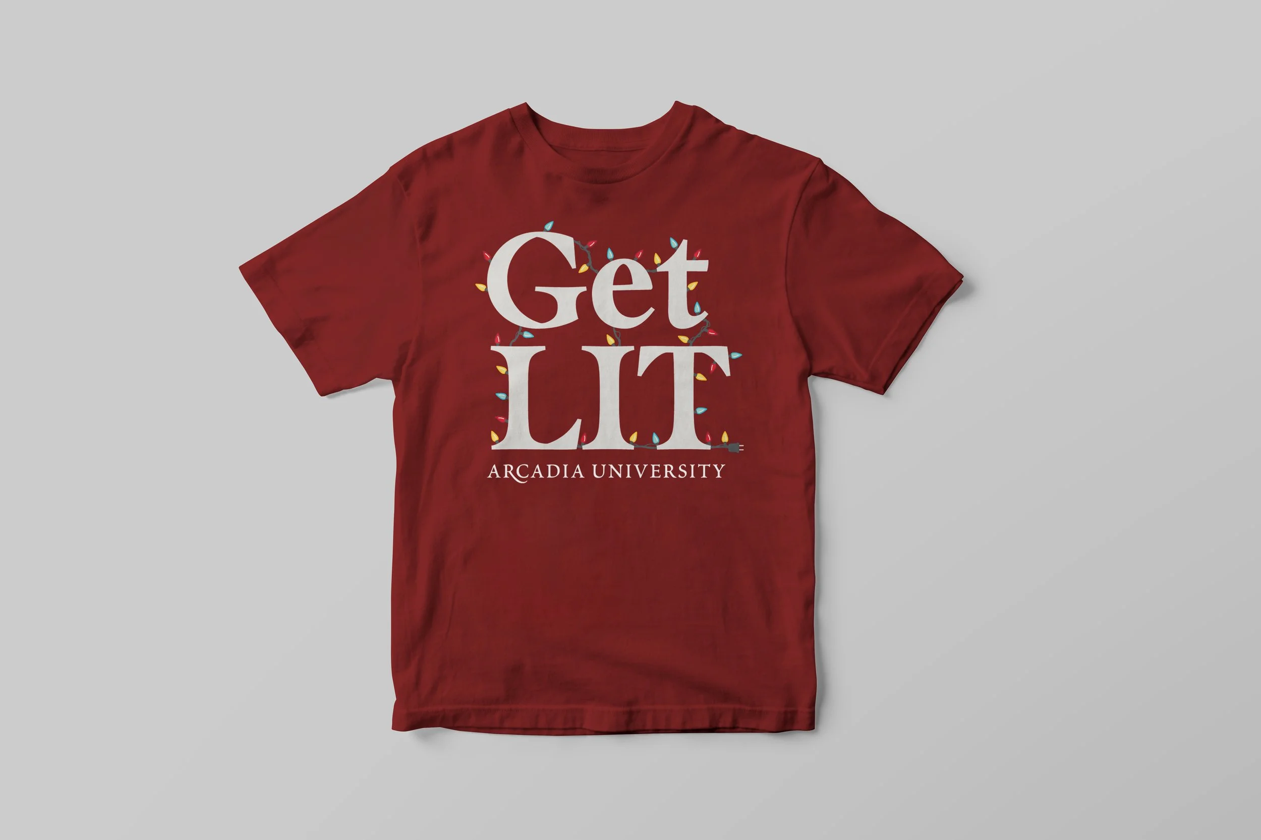 Red Get Lit T-Shirt Mockup
