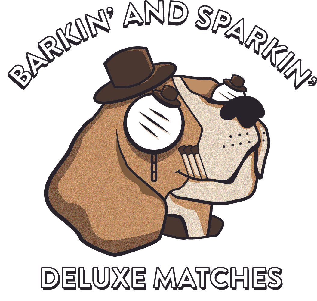 Logo for Barkin and Sparkin Deluxe 
Matches Brand
