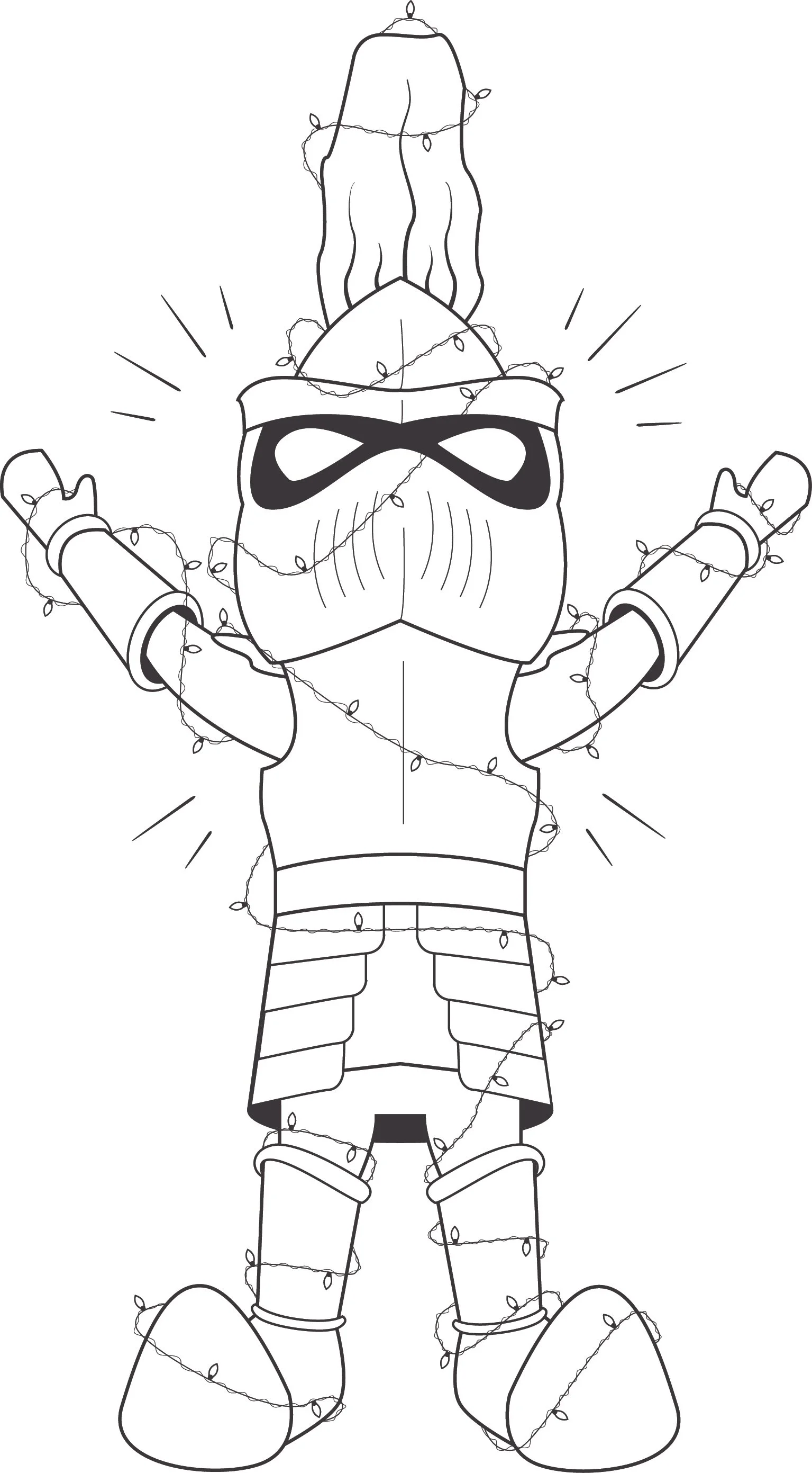 Lineart for Archie the Knight