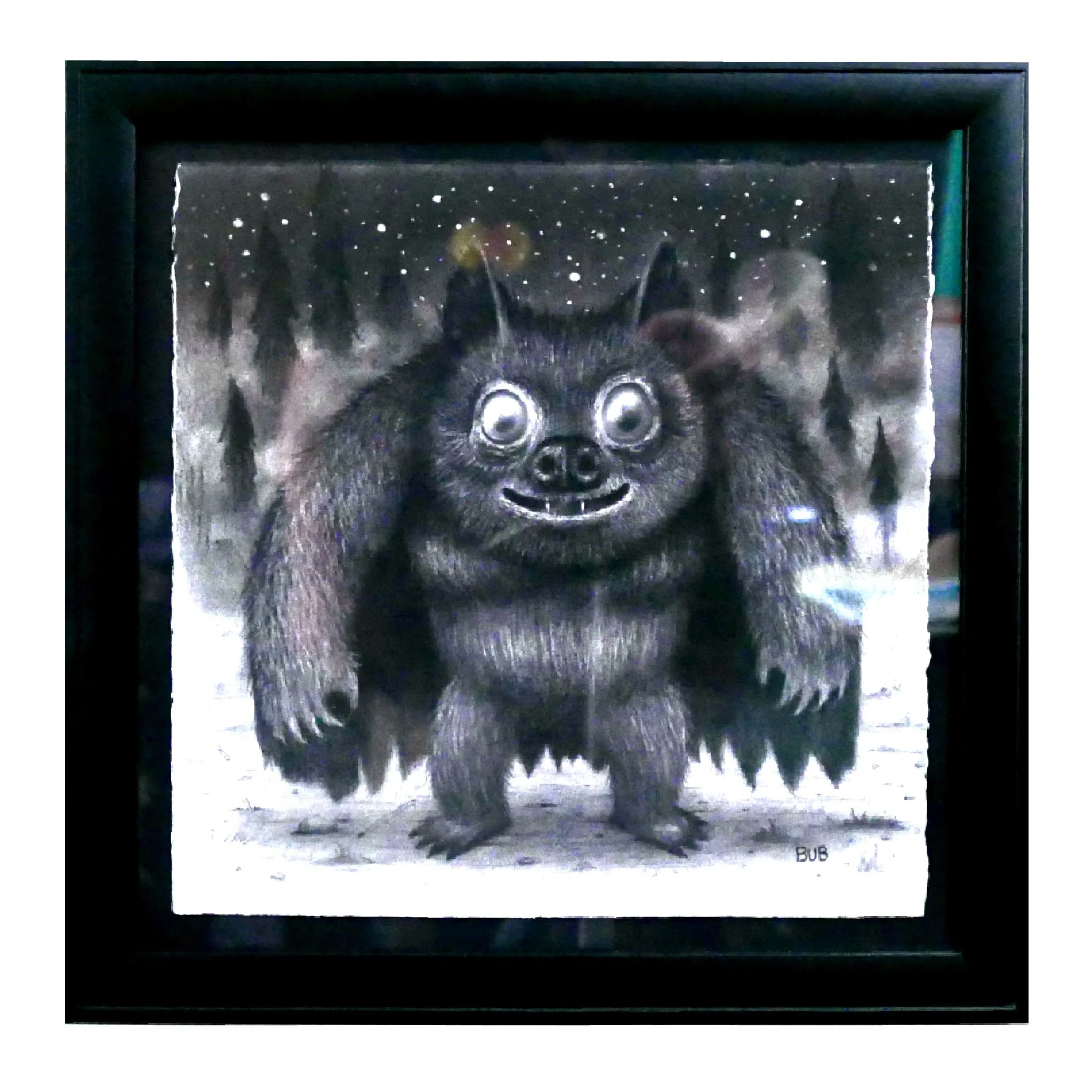Bub Davis  “Portrait of Batsquatch”