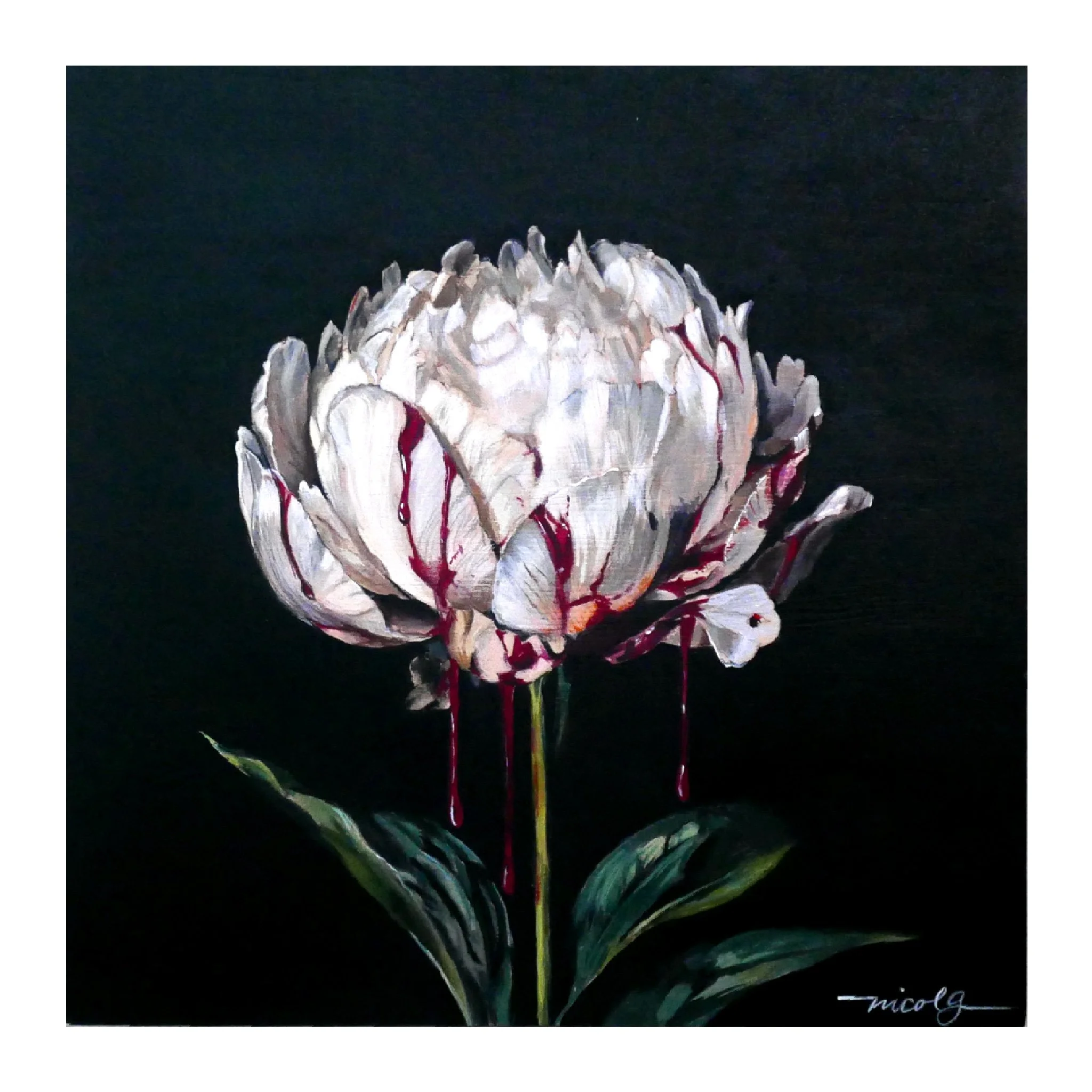 Nicol G “The Bleeding Peonies of Lake View Cemetery”