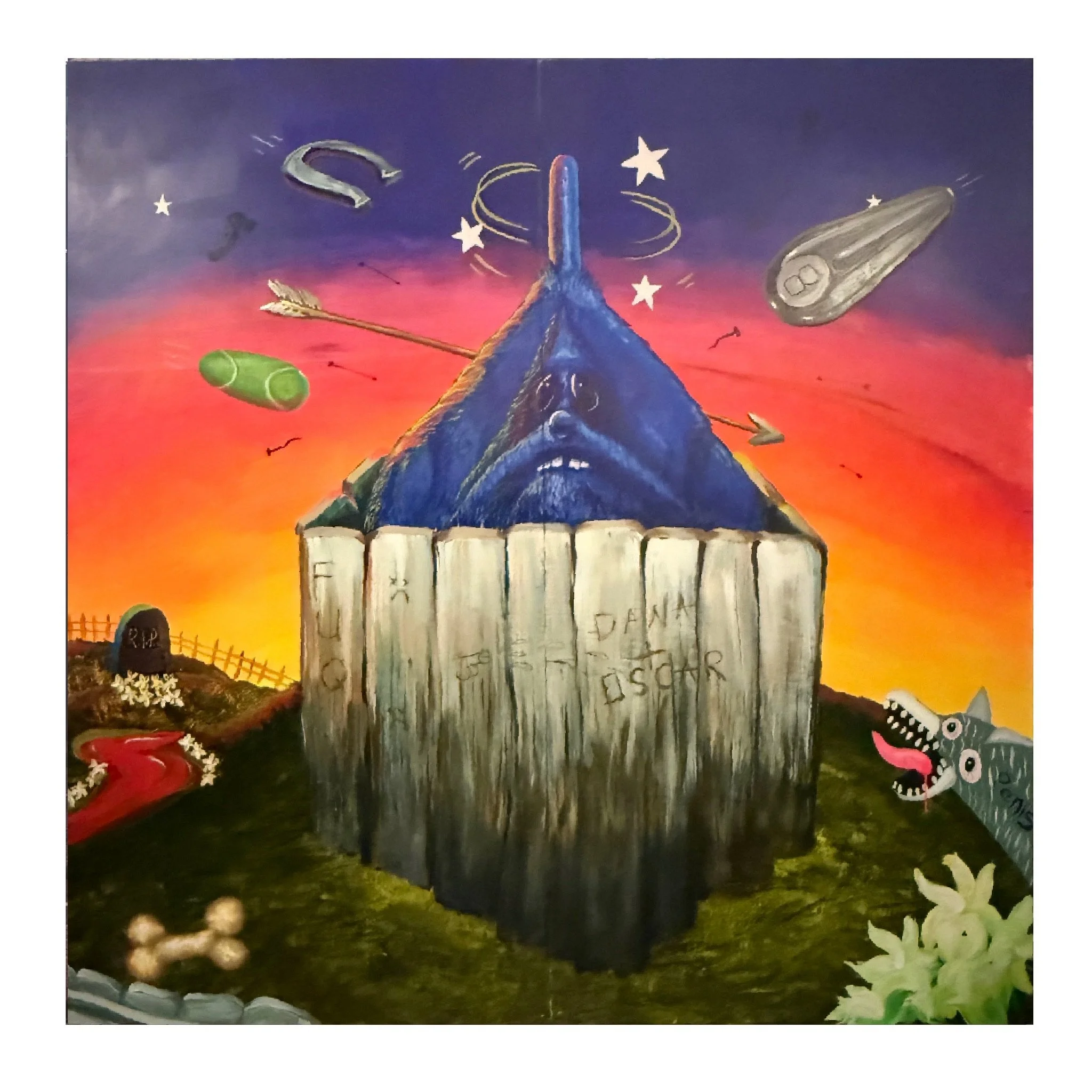 Devin Liston and Blake Blanco Brush Brawl 2 mural collab
