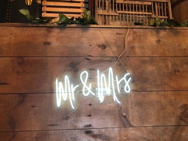 Mr. and Mrs. Neon Sign