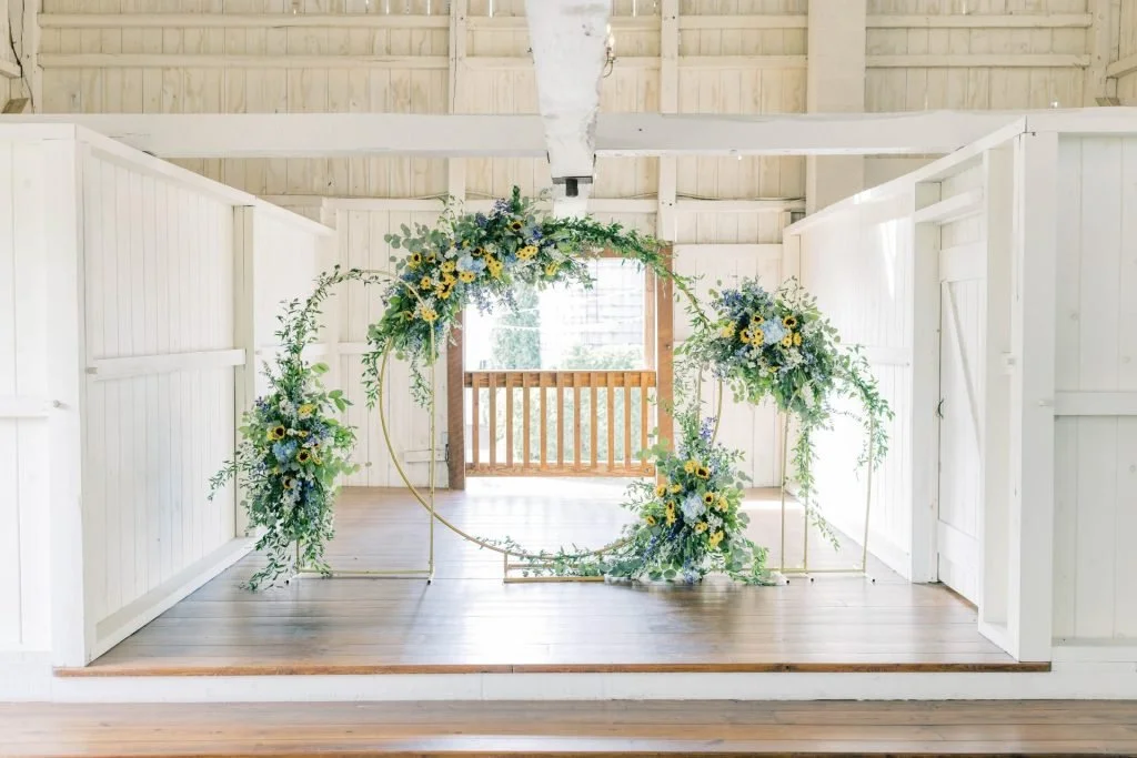Gold 3 Piece Arch Backdrop