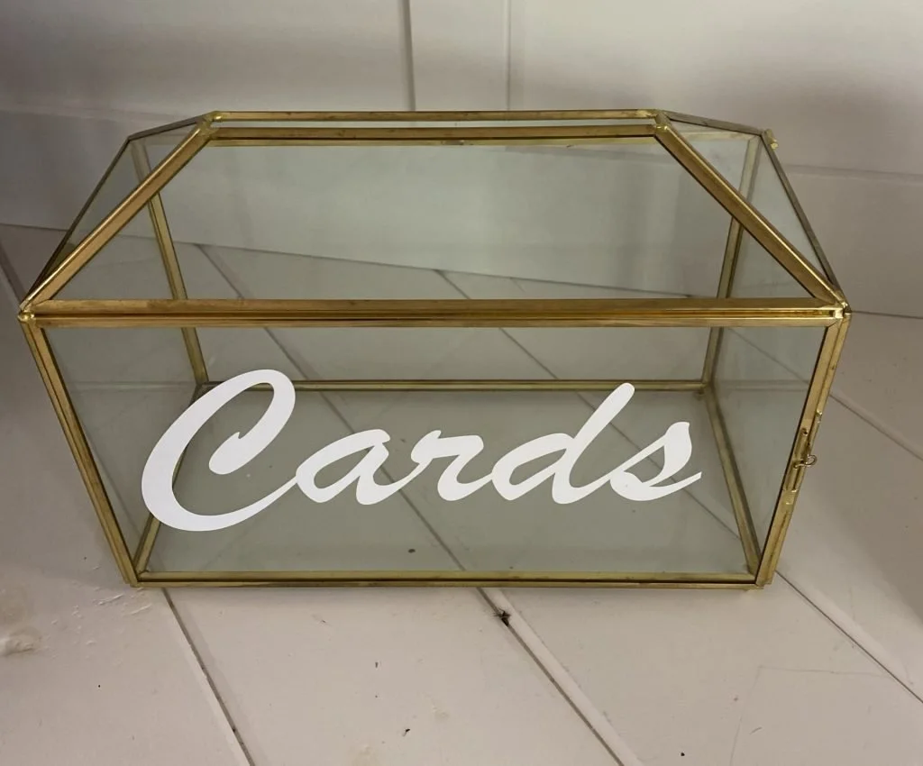 Gold Wire Card Box