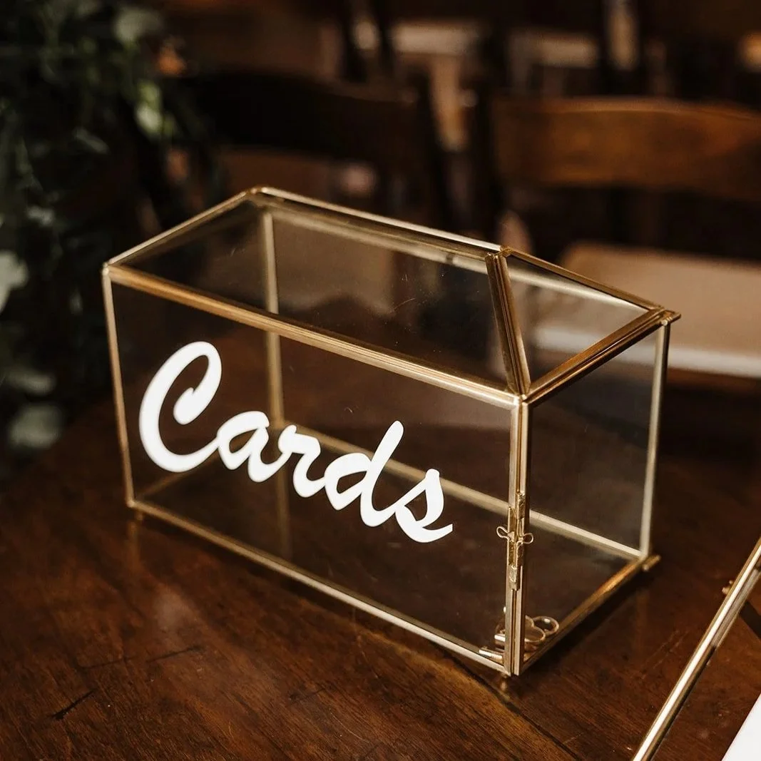 Gold Wire Card Box