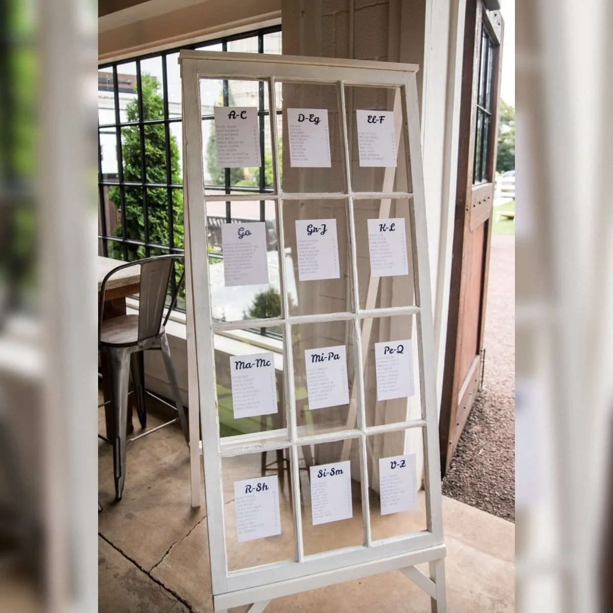 Vertical 12-Panel Window Display