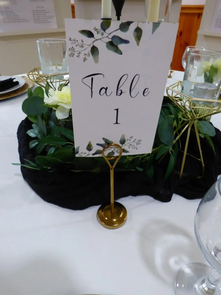 Table Number Card Holders