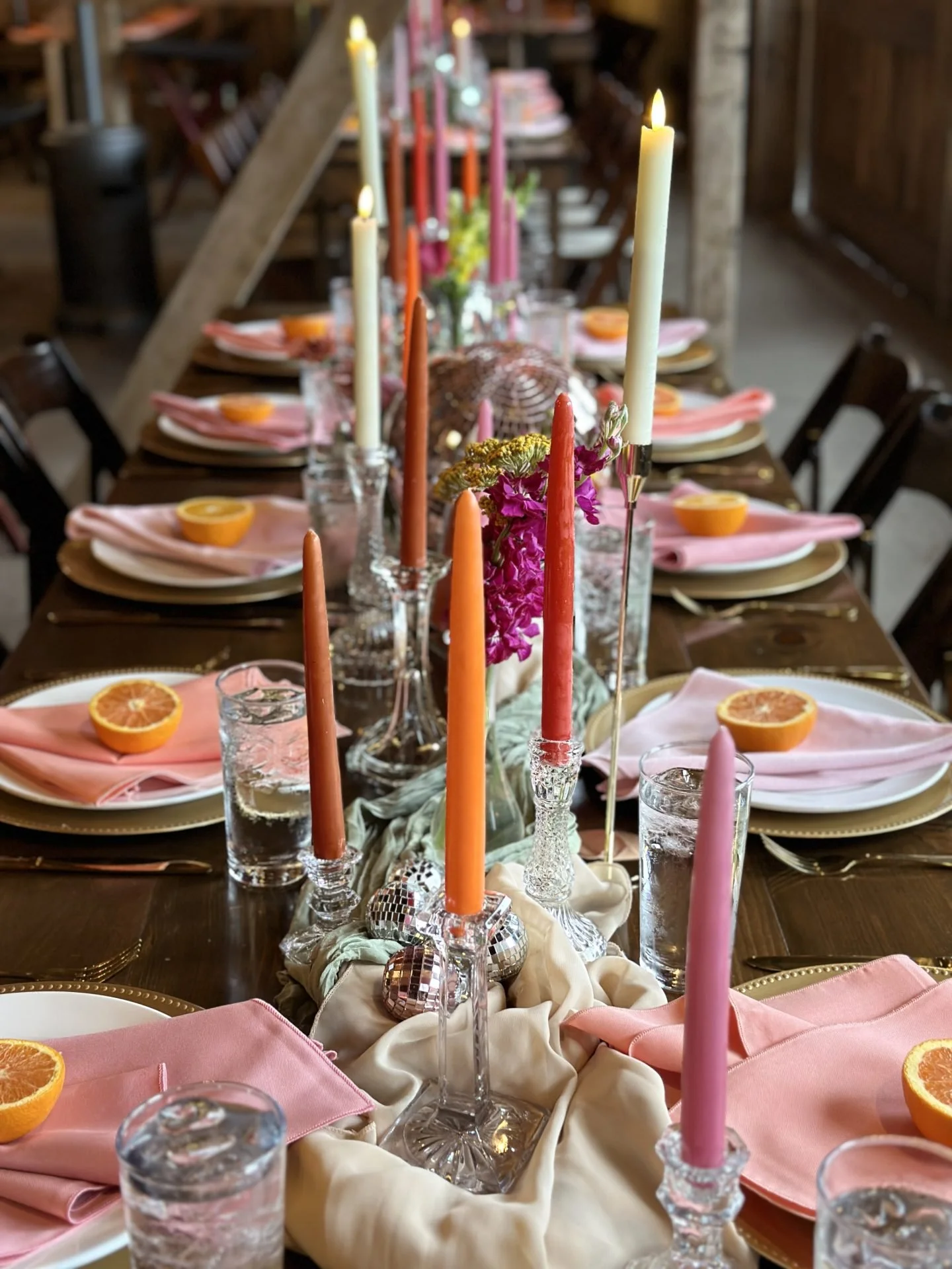 Colored Taper Candles