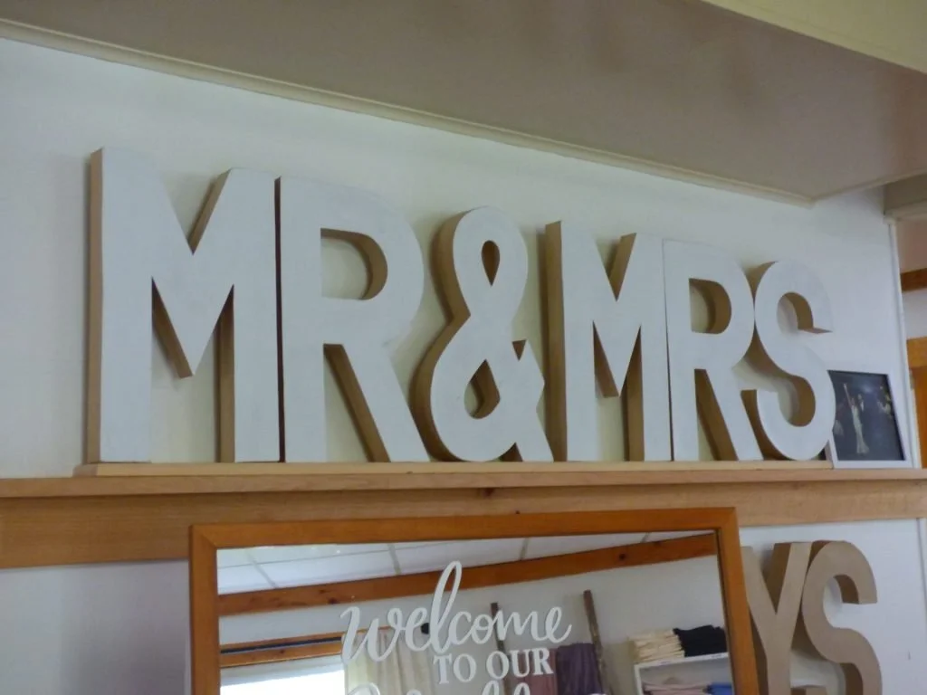 Large 3D Wooden Words