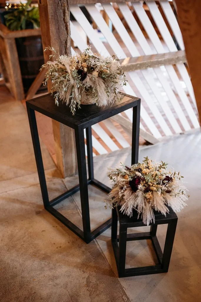 Black Wooden Cubes