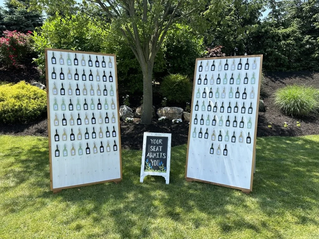 Framed Favor or Seating Display Panels