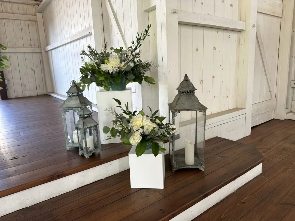 White Wooden Cubes