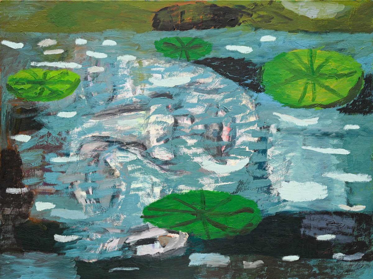 "Lily Pads" 30"x40" oil on canvas