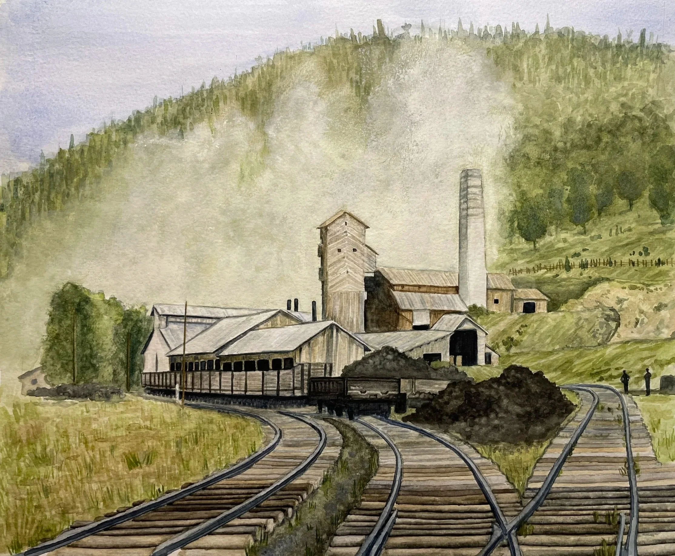 Martha Furnace (1838-1890)
14" x 11"
Watercolor