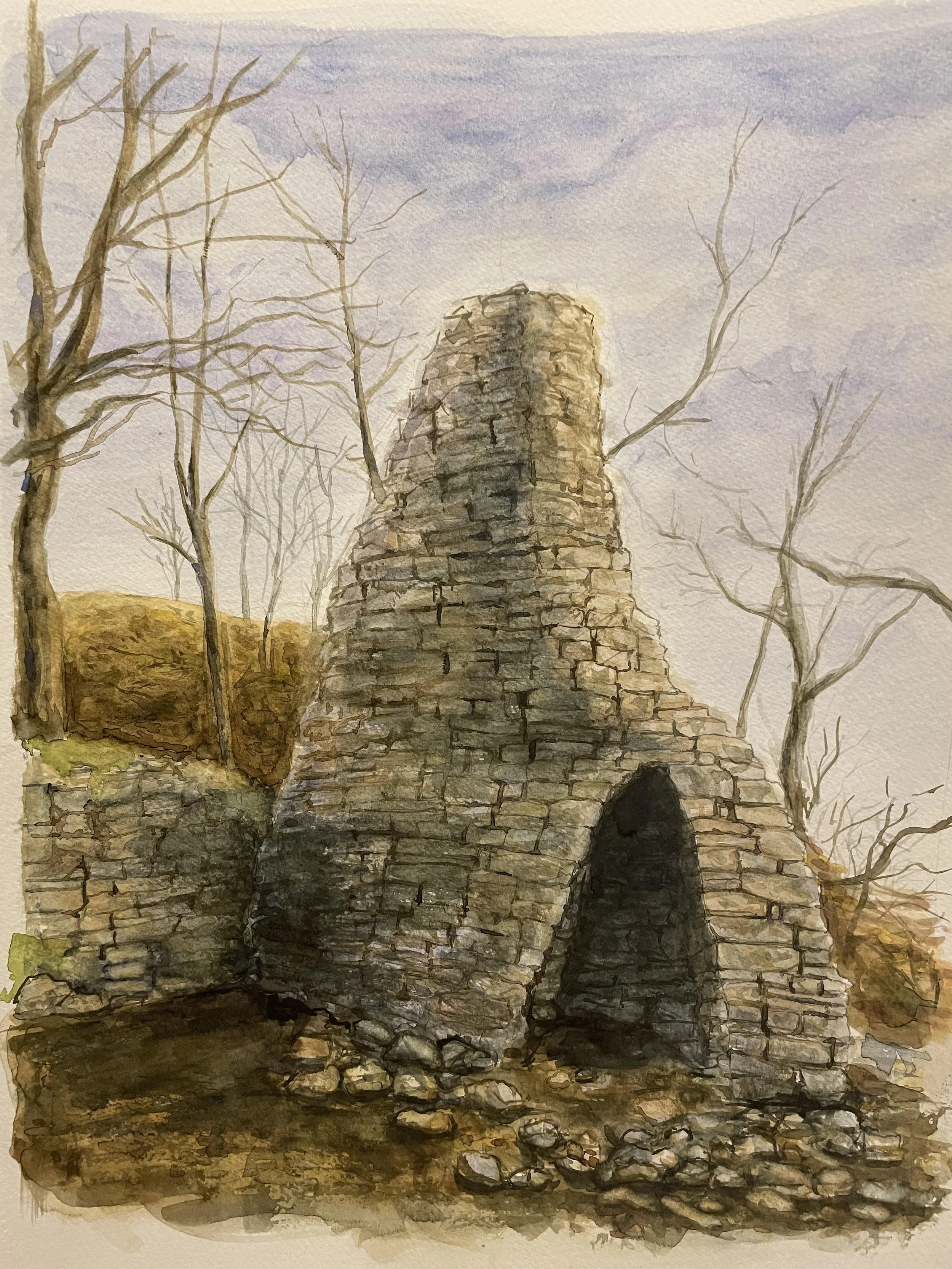 Canoe Furnace (1838 - 1848)
11" x 14"
Watercolor