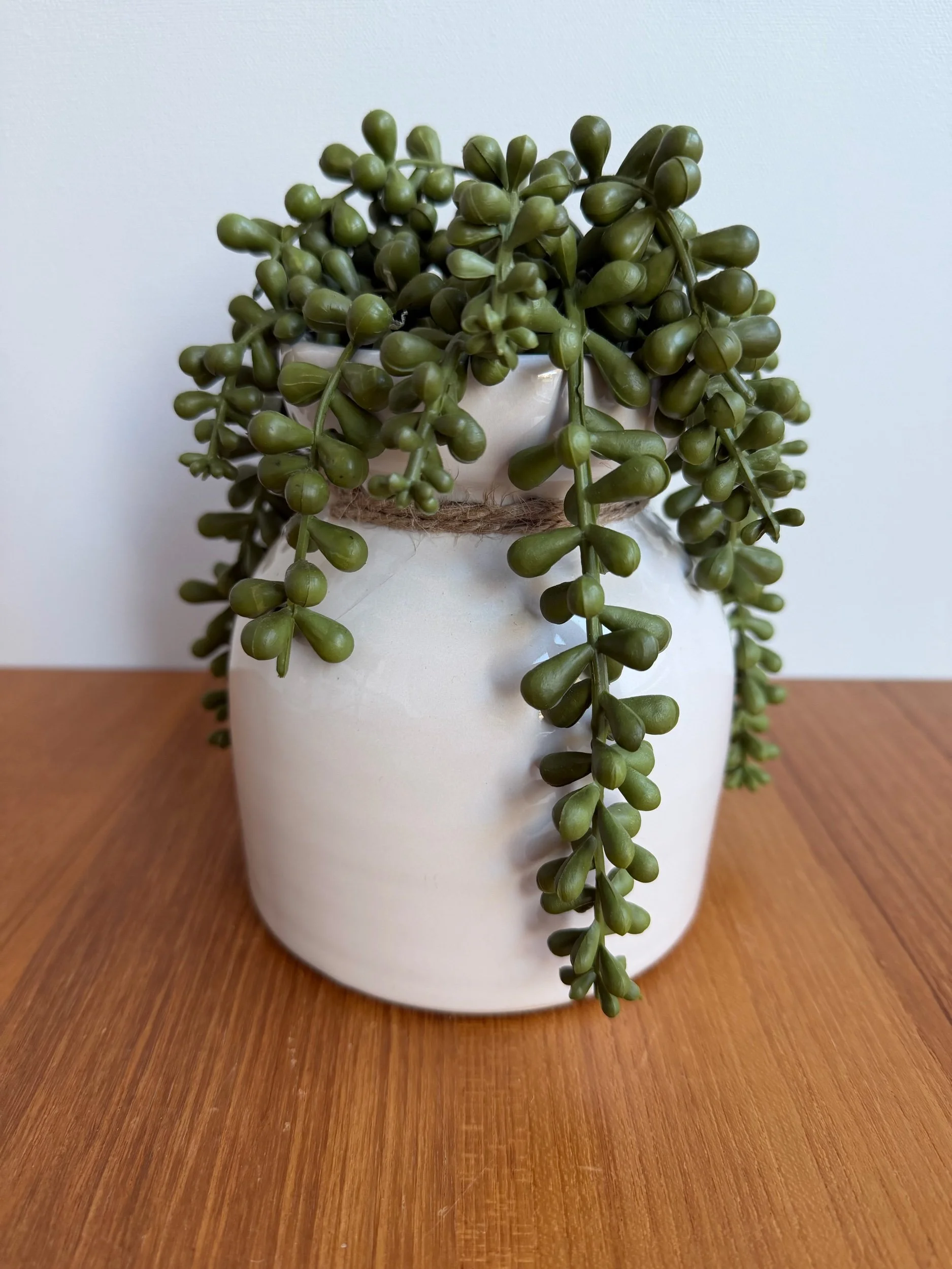 small faux green plant