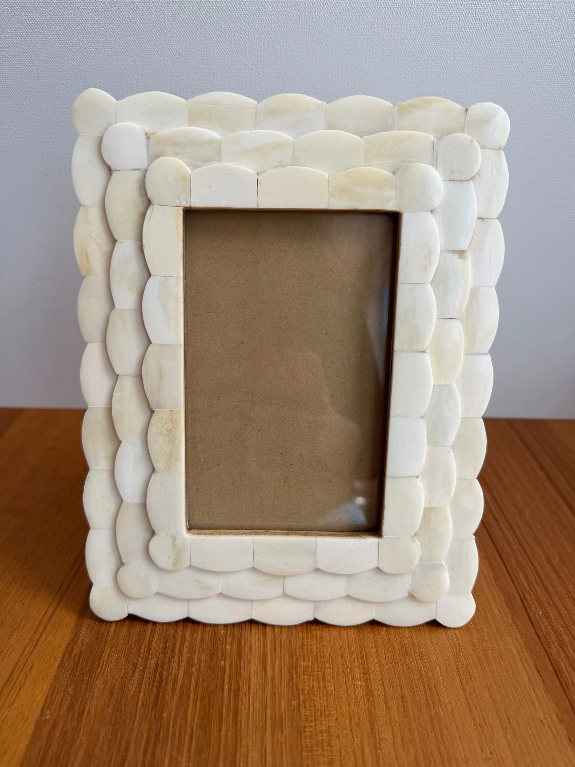 west elm scalloped picture frame