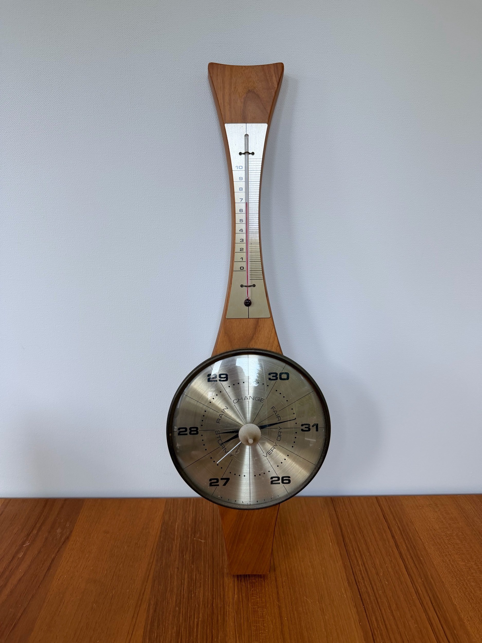 mid century barometer / thermometer