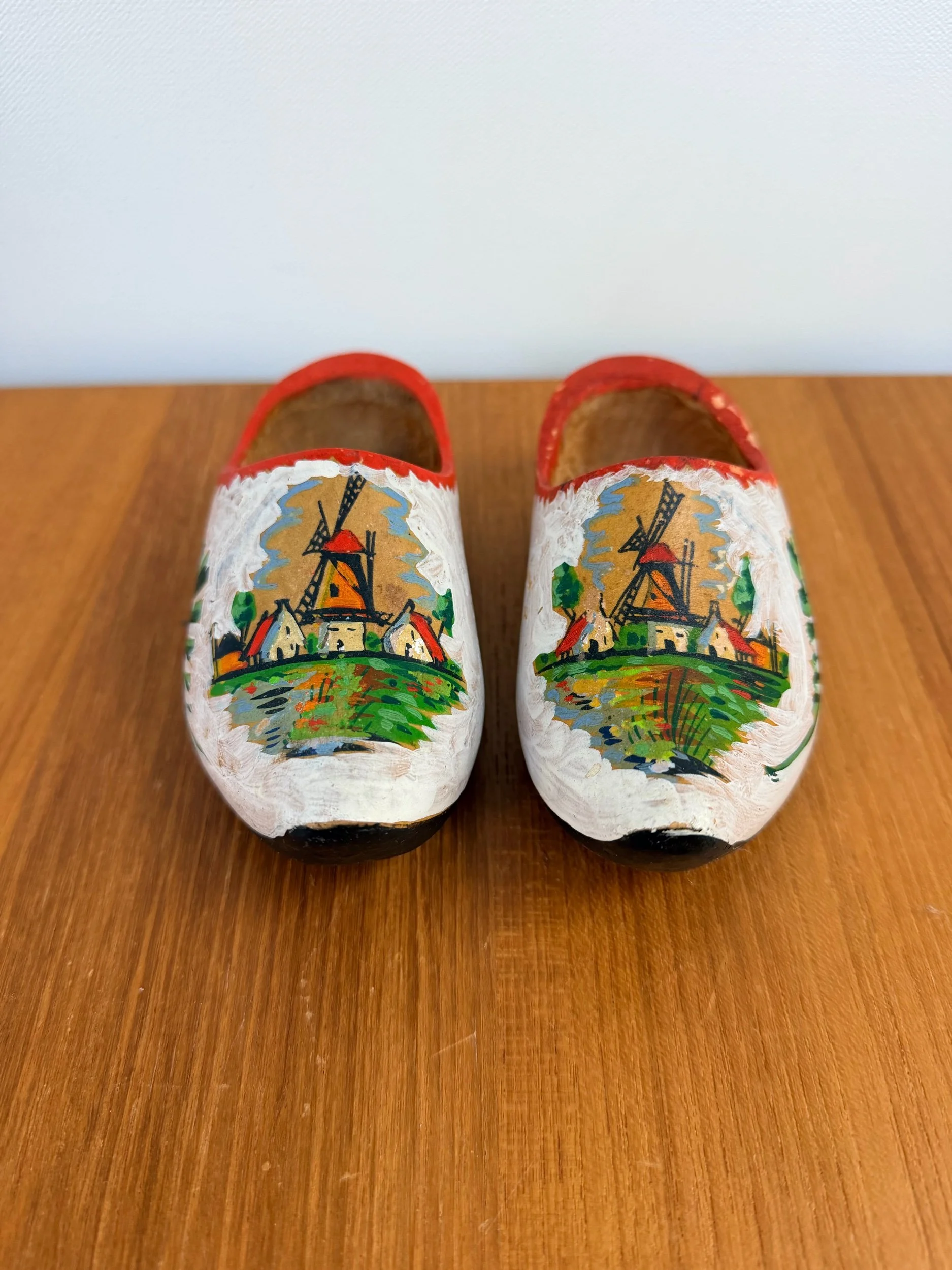 vintage Dutch wood clogs
