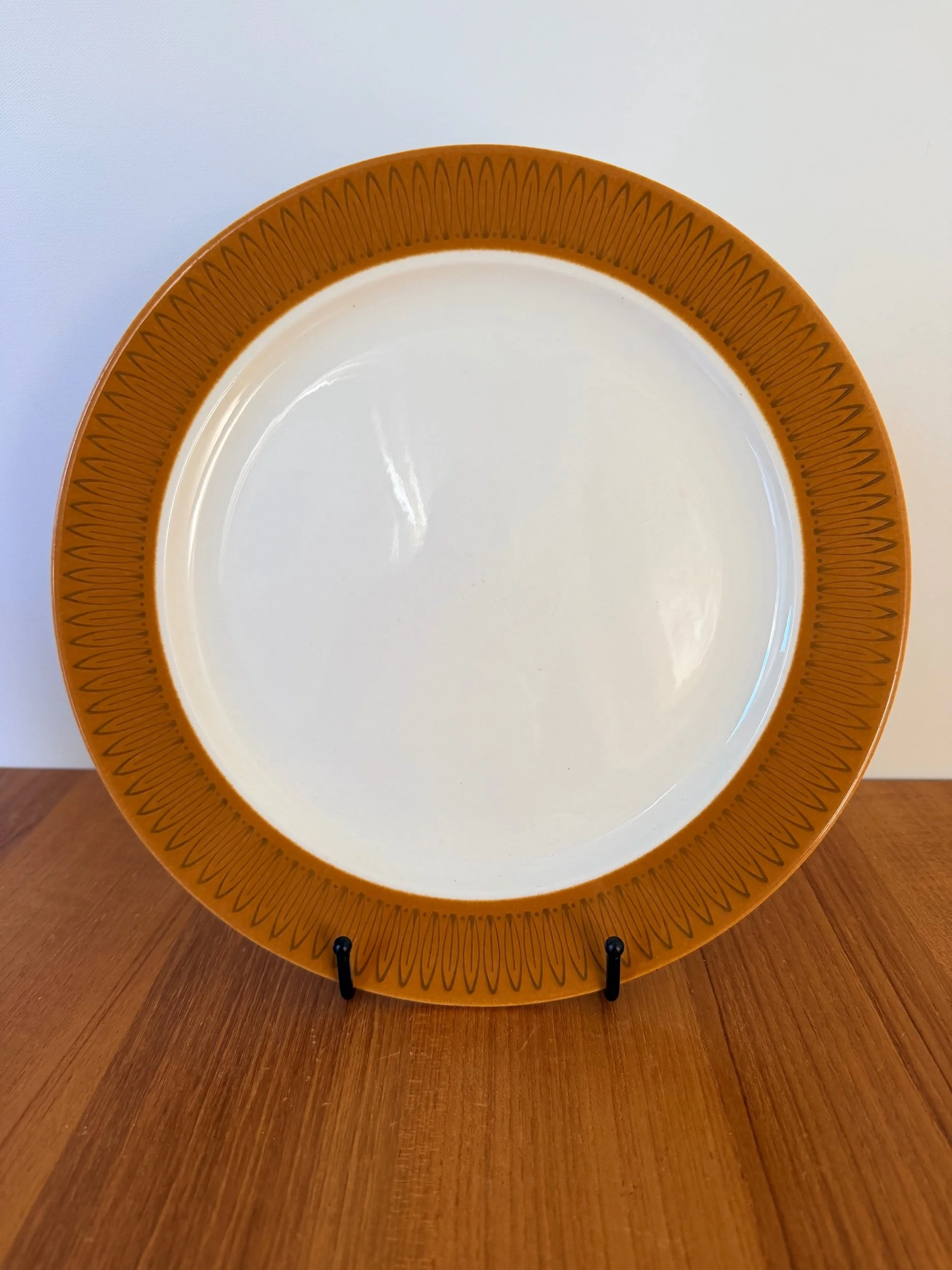 yellow edged serving platter