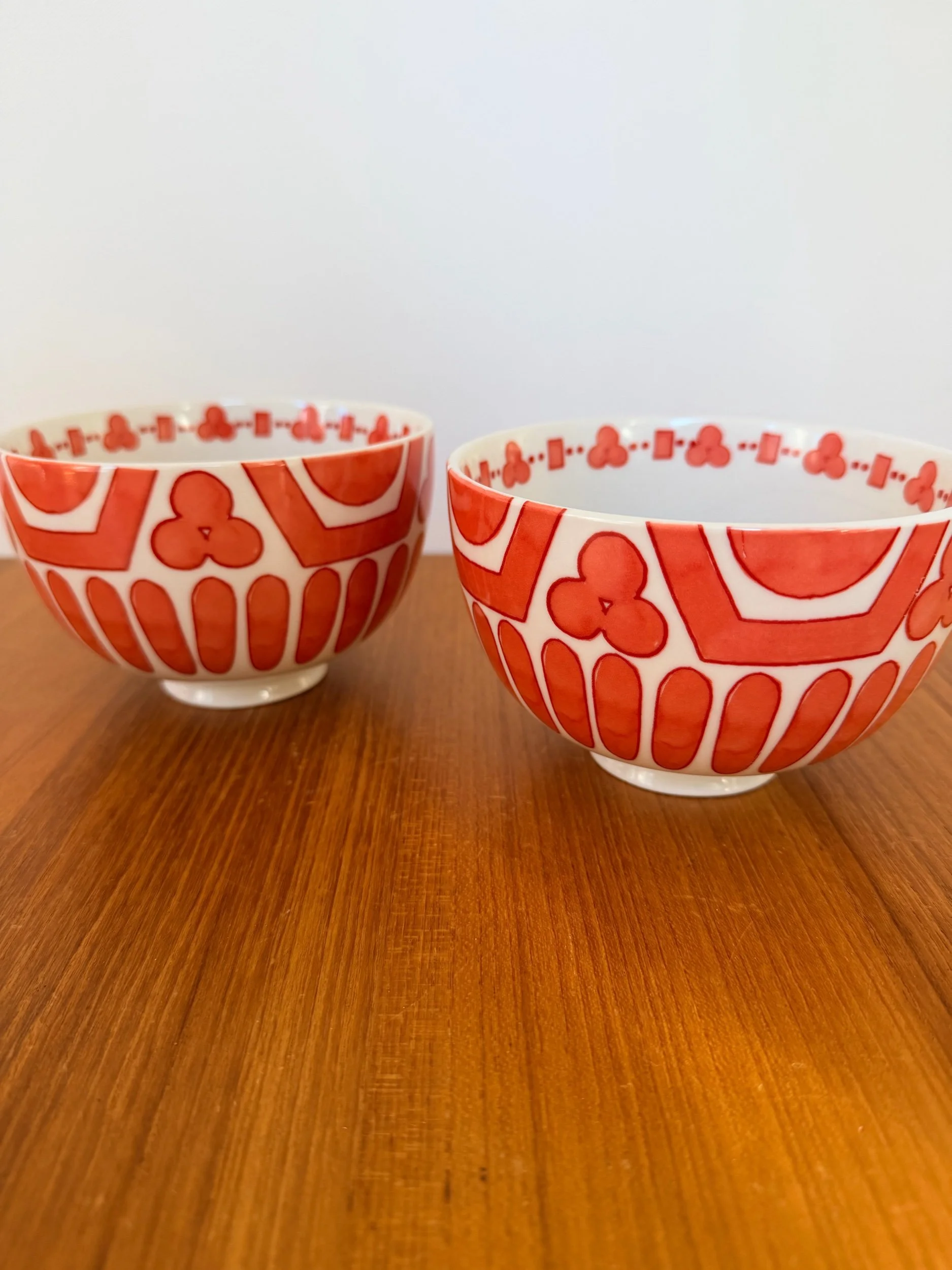 pair of anthropologie bowls
