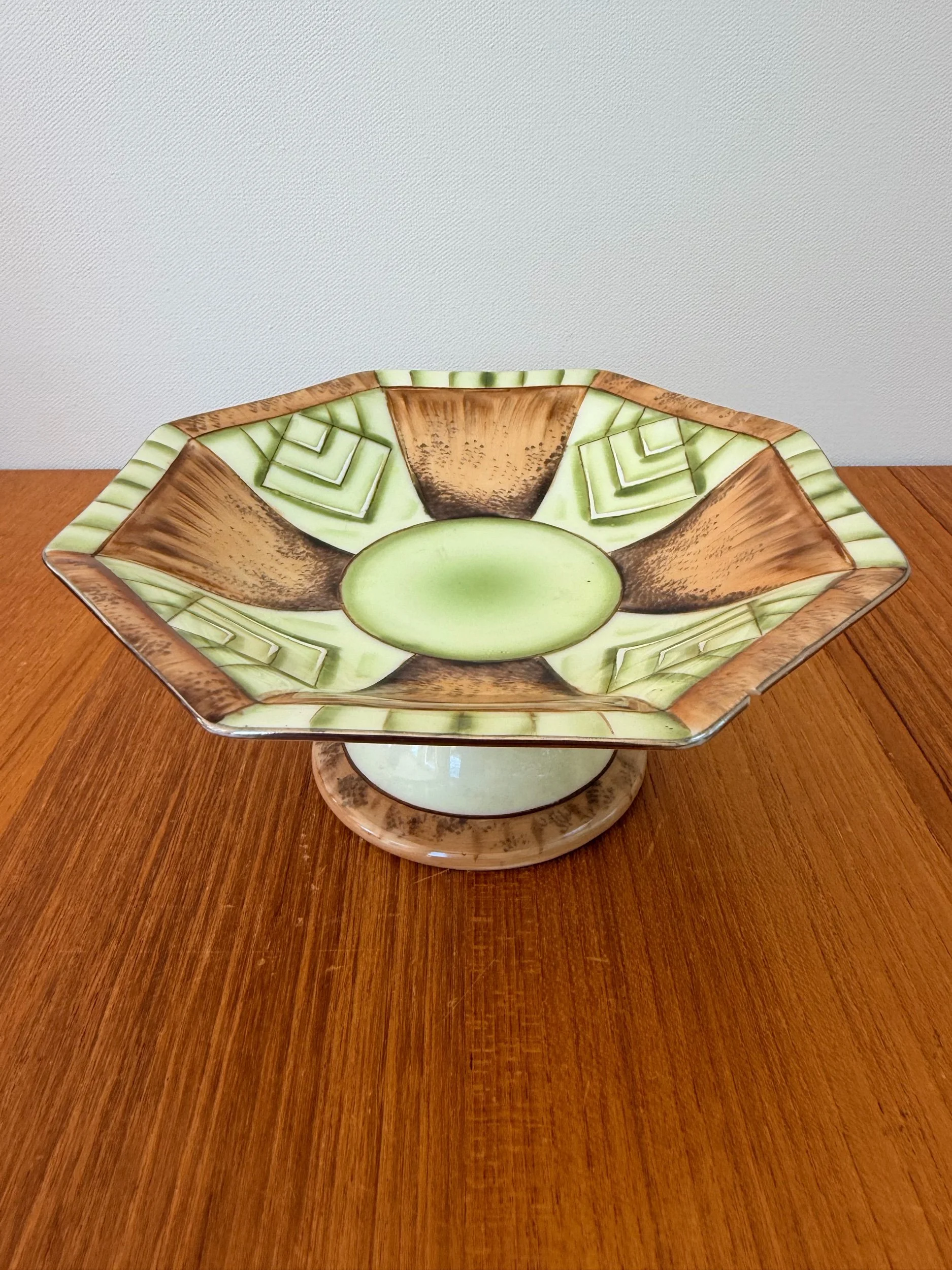 vintage Japanese noritake pedestal dish