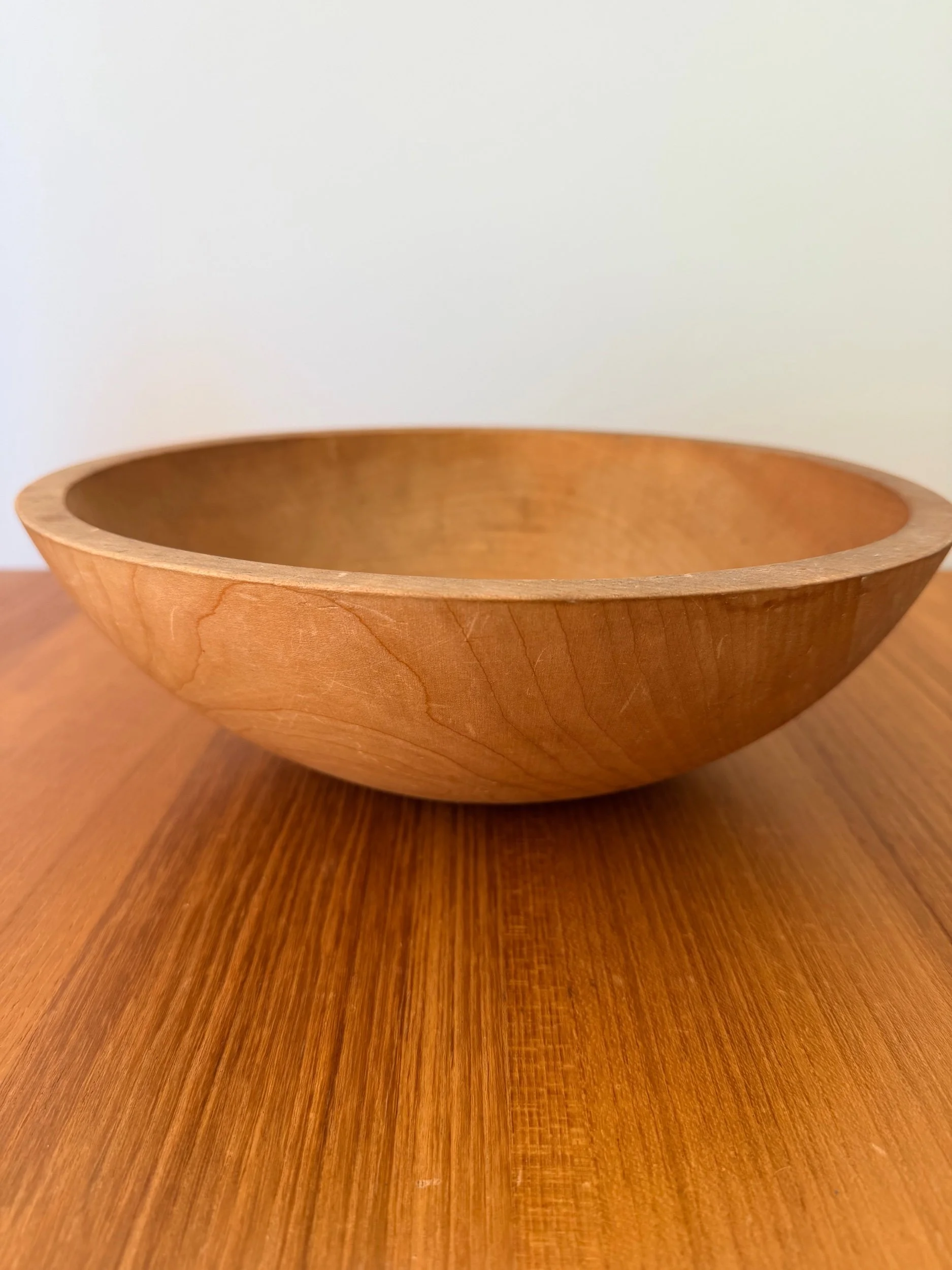 vintage holland bowl mill hand turned