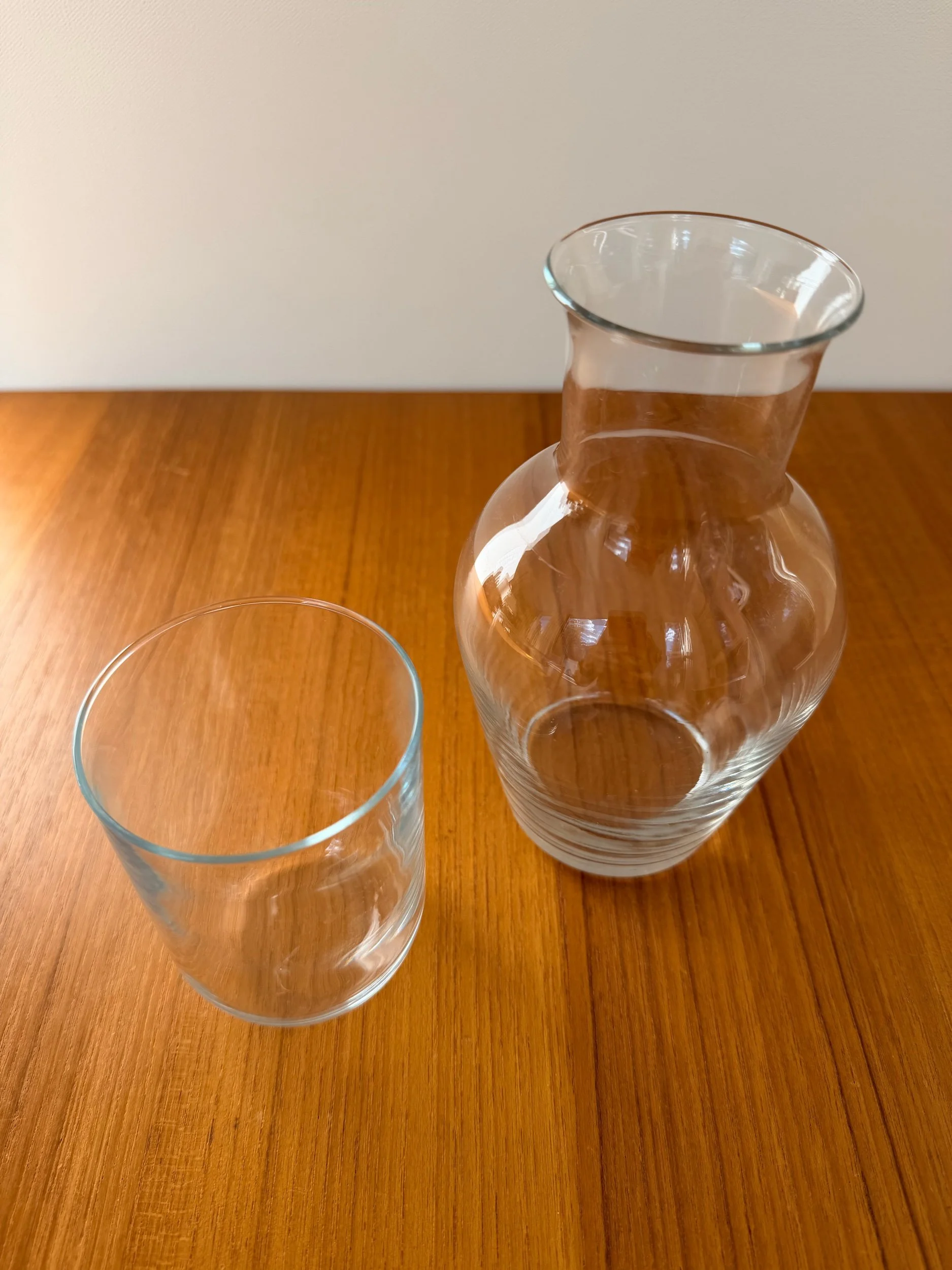 carafe with drinking glass