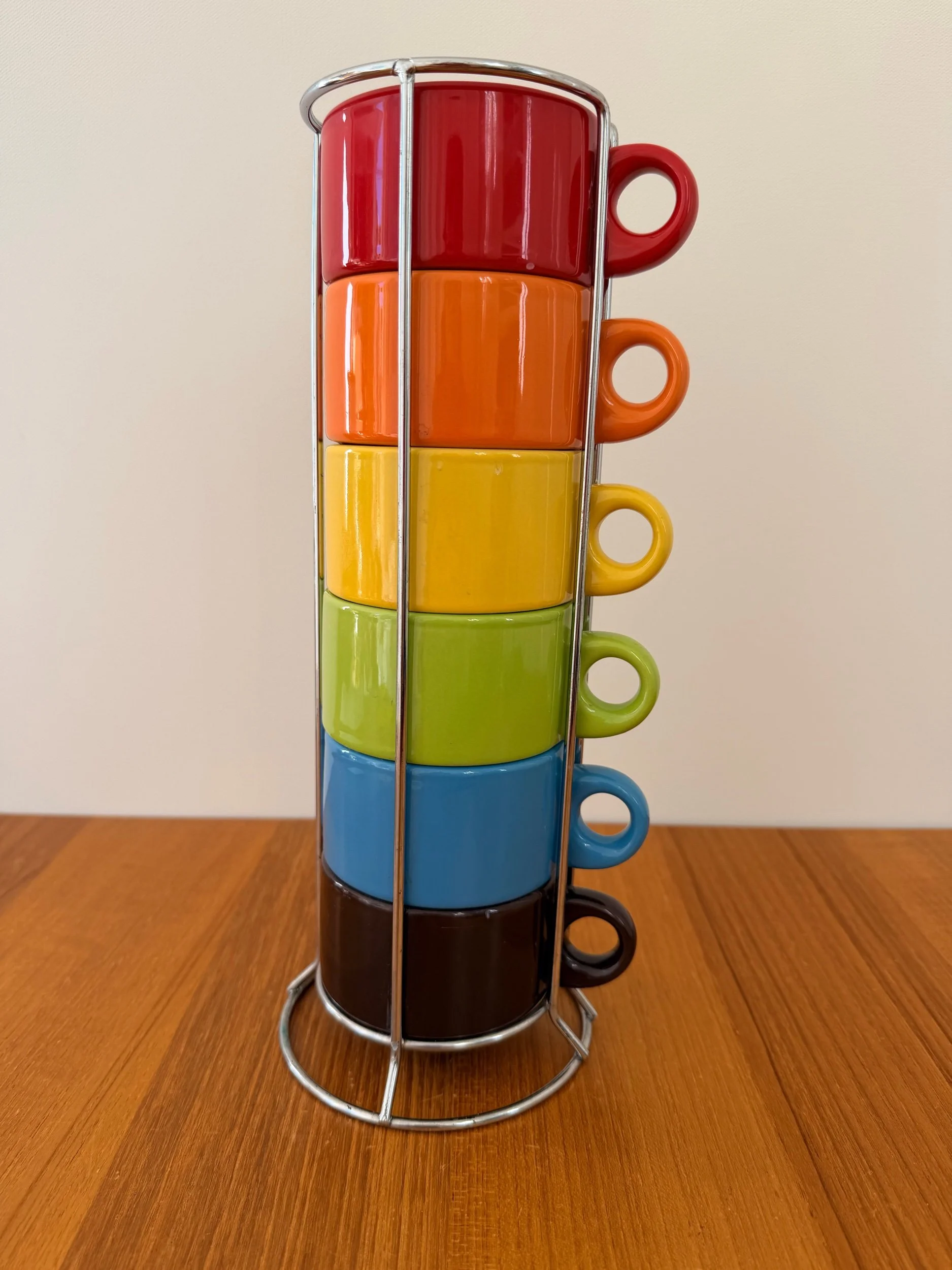rainbow mug set