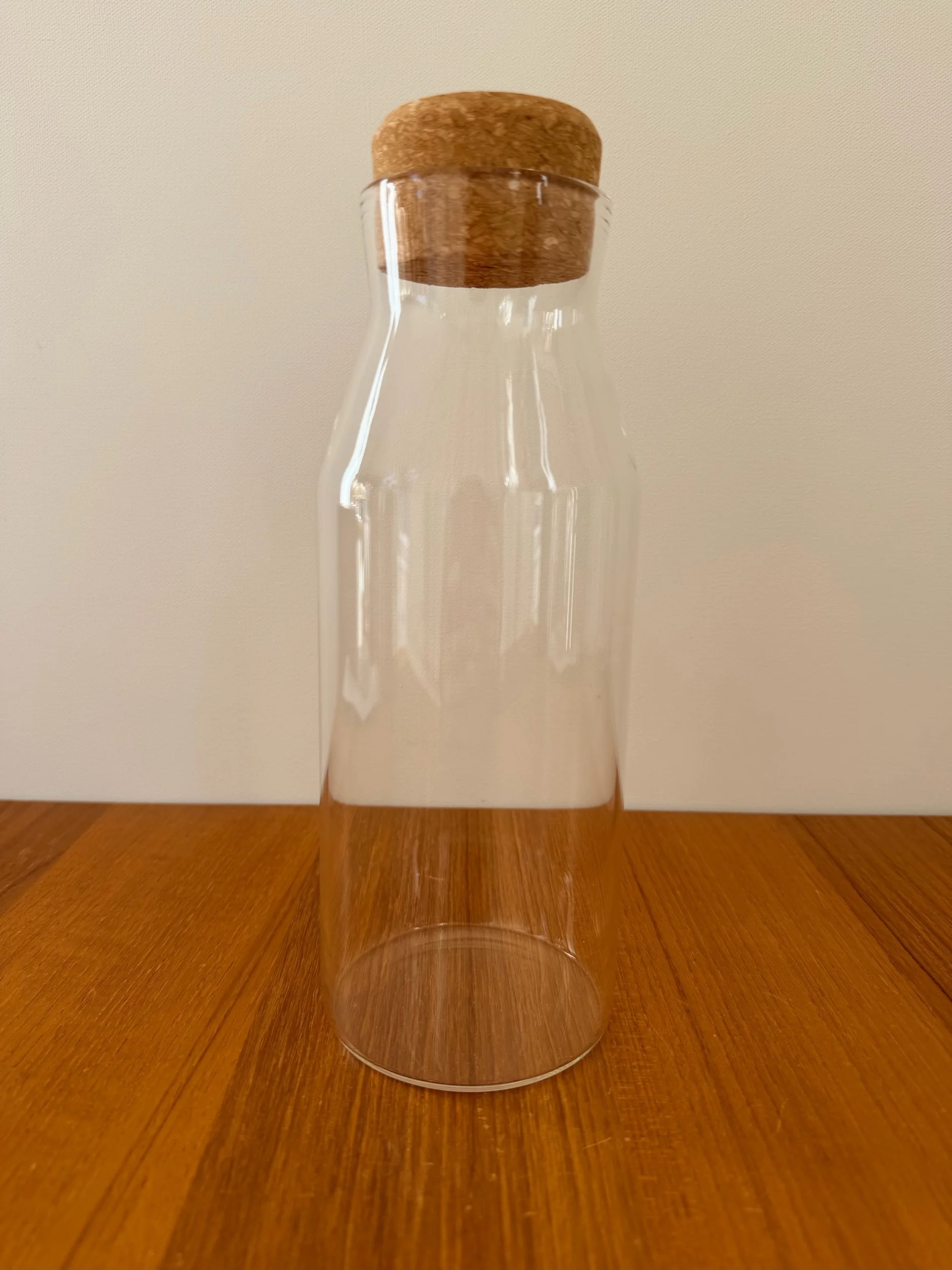 glass & cork carafe