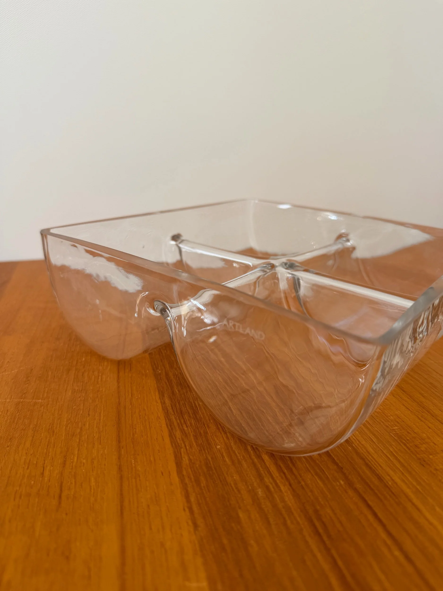 glass sectional serving dish