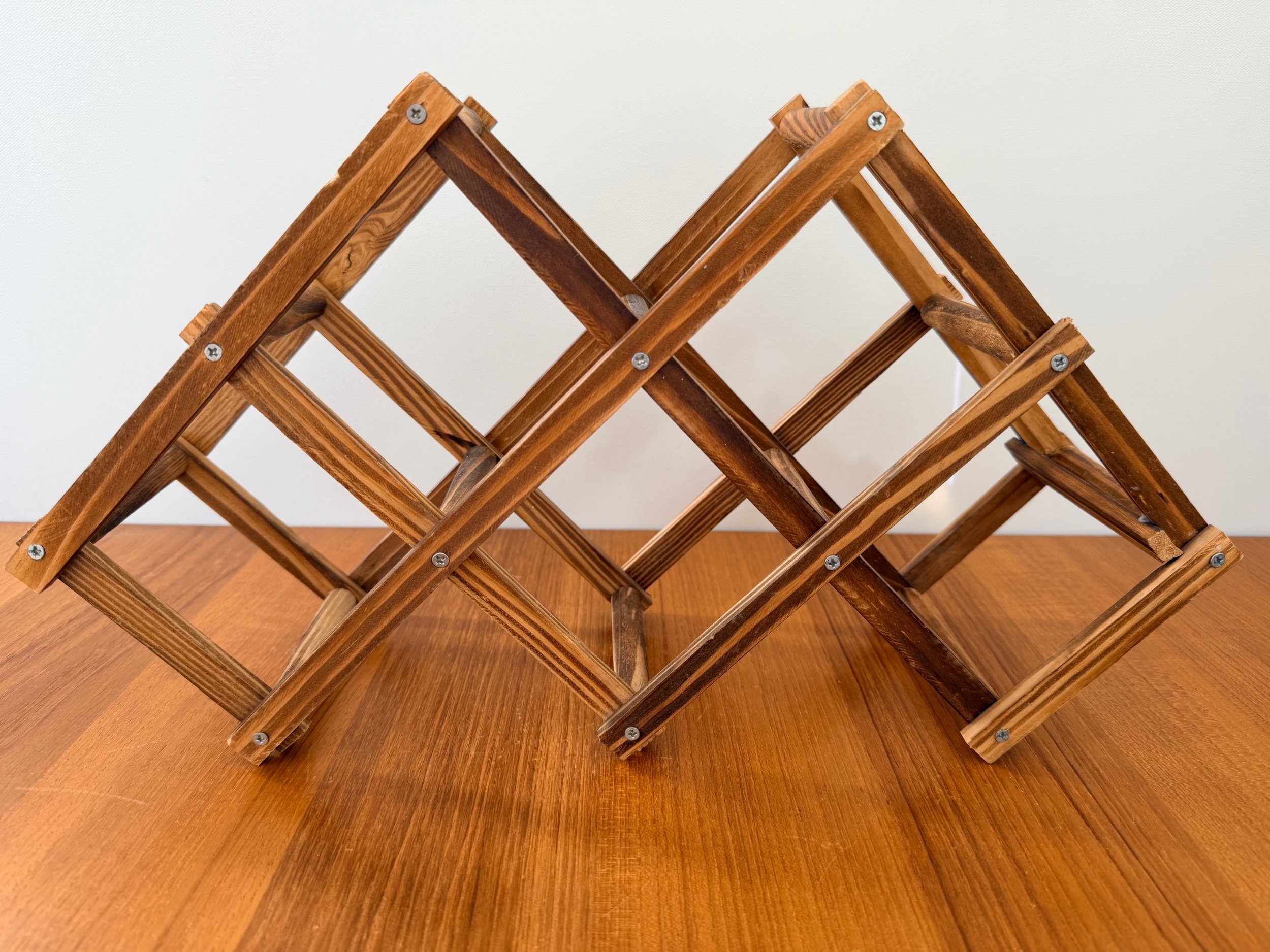 collapsible wine rack