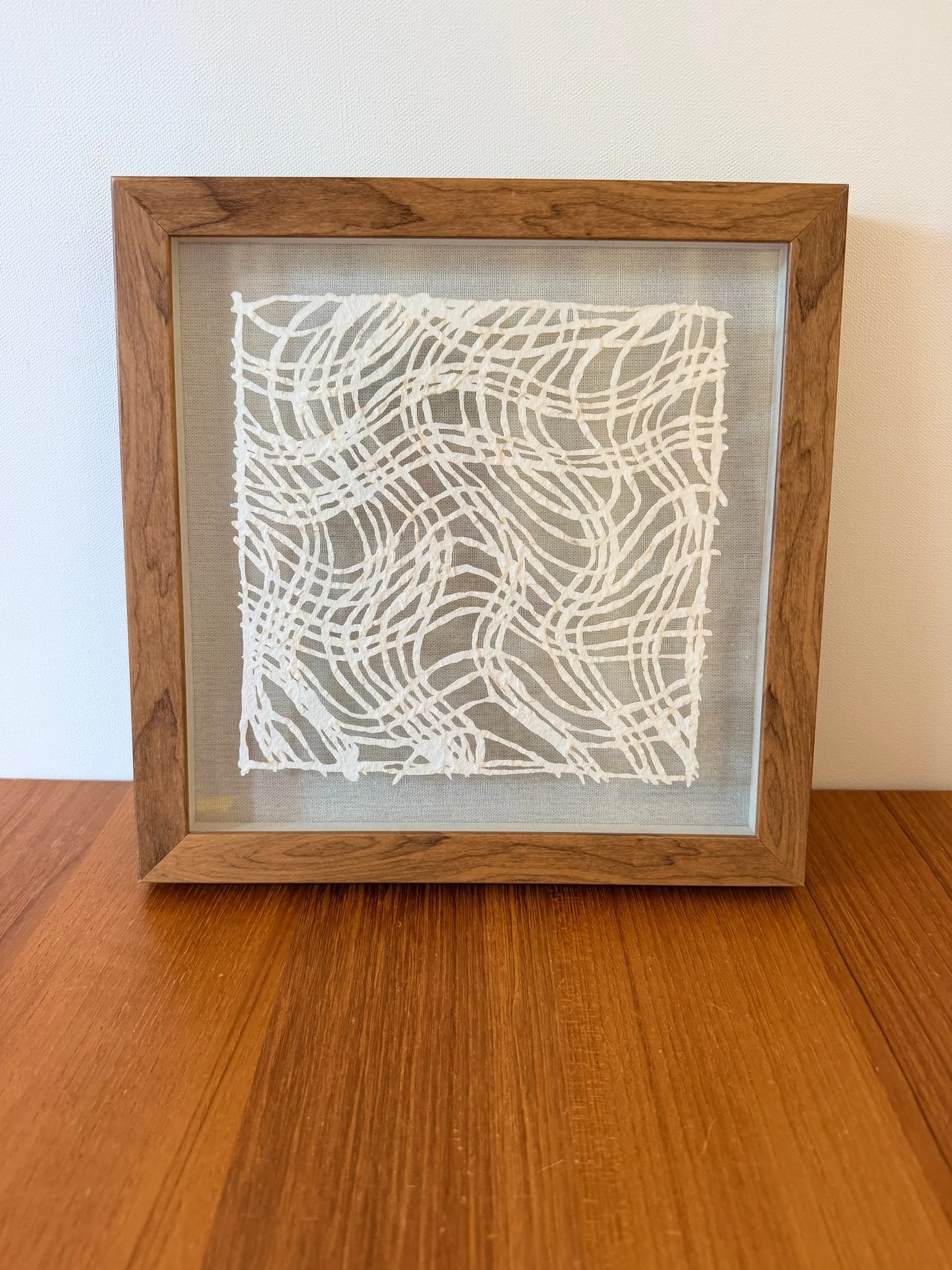 small wavey paper art