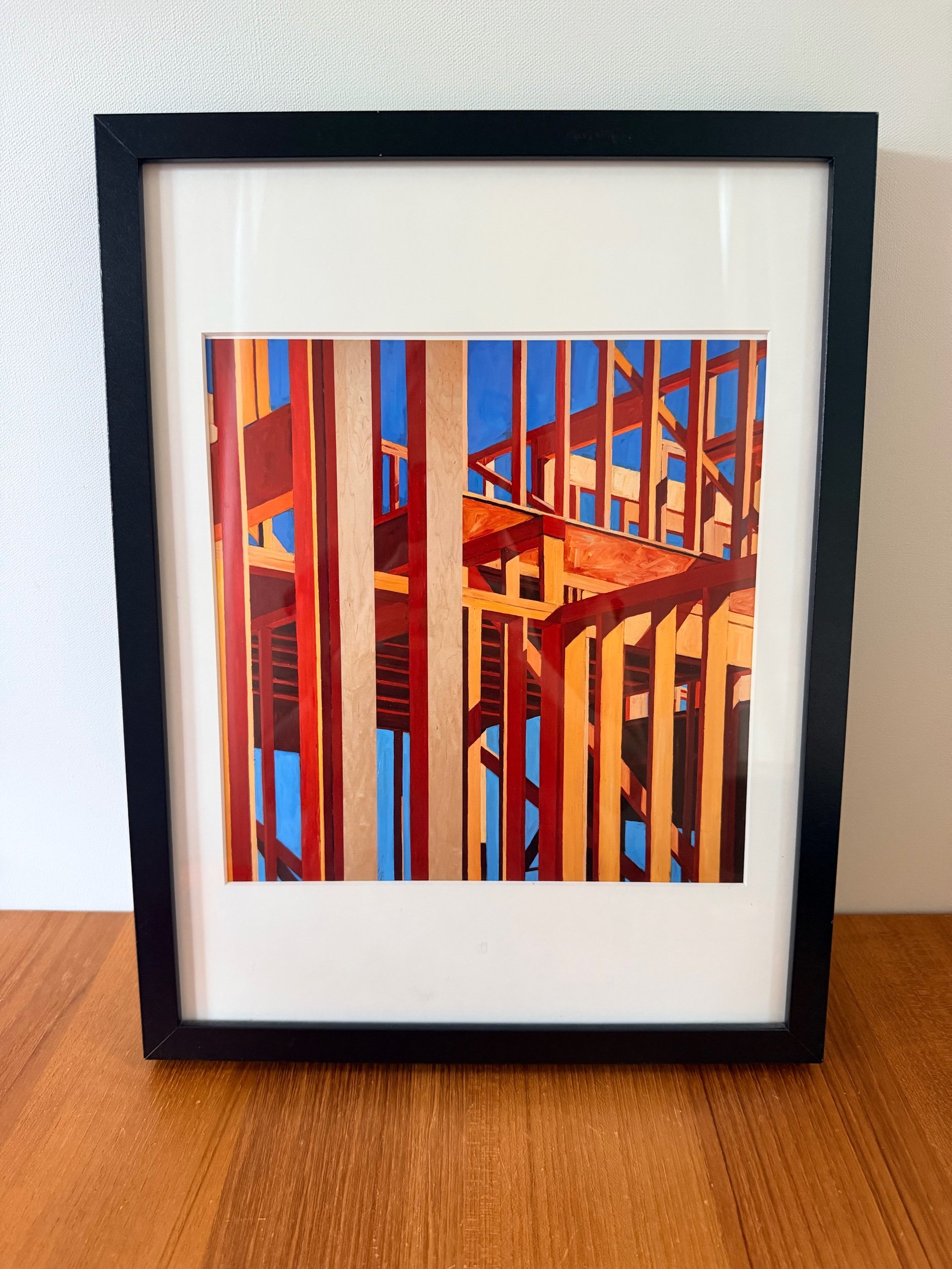 construction framing painting print