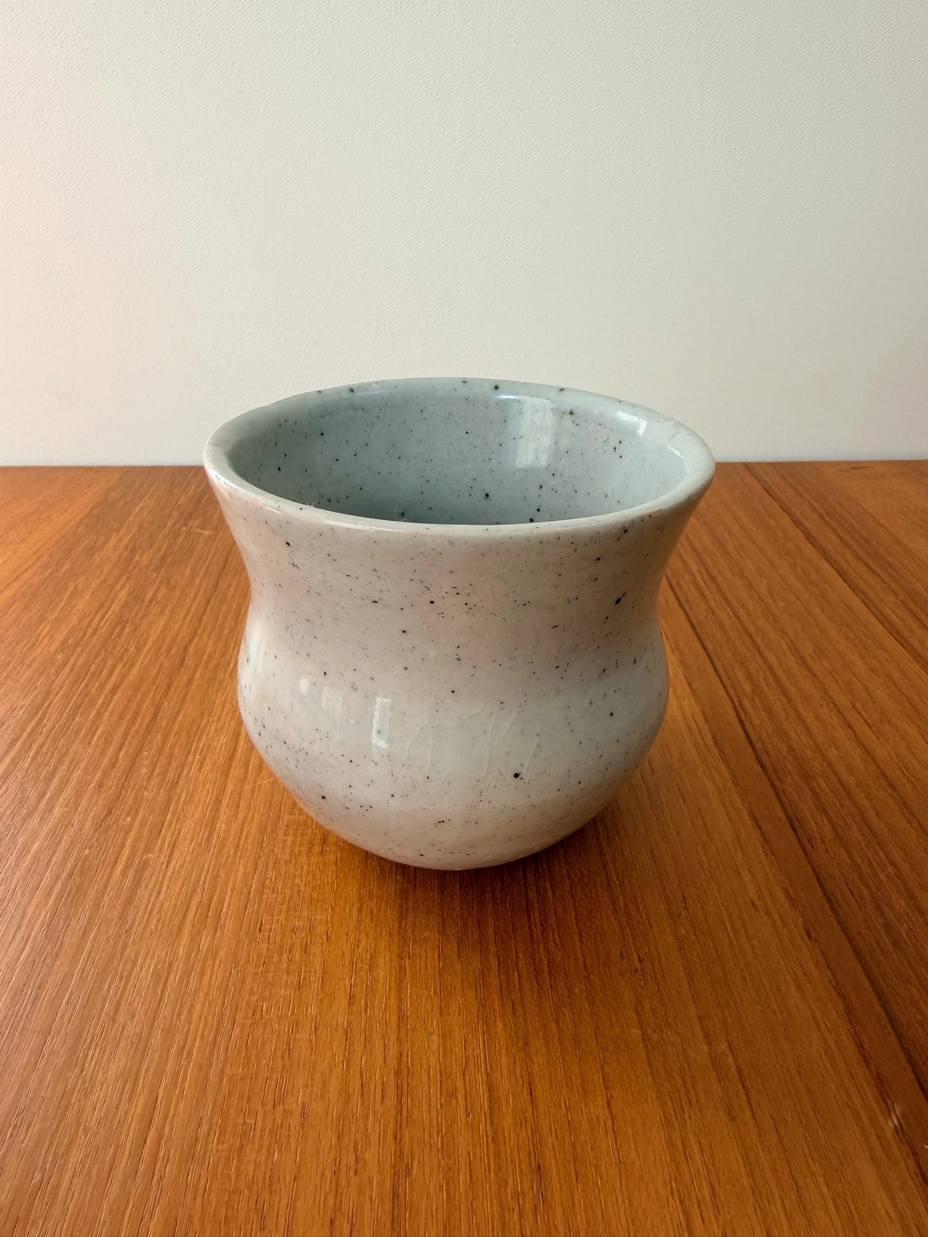 grey handmade pottery vessel
