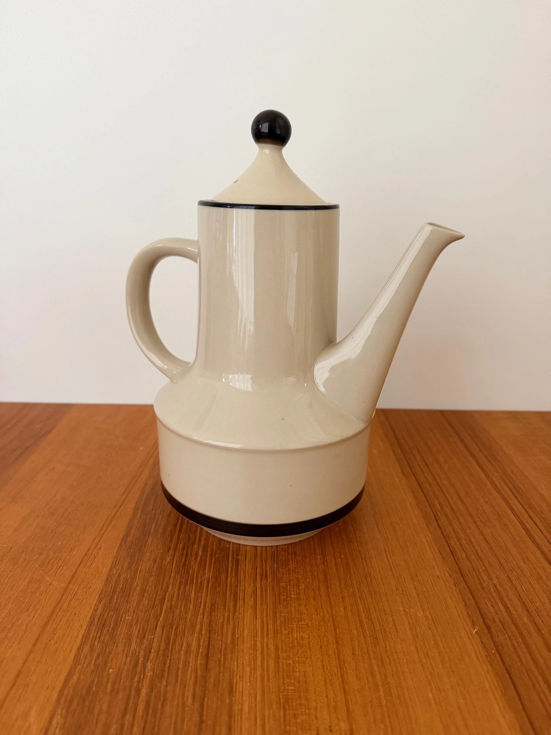 taupe Japanese stoneware pitcher