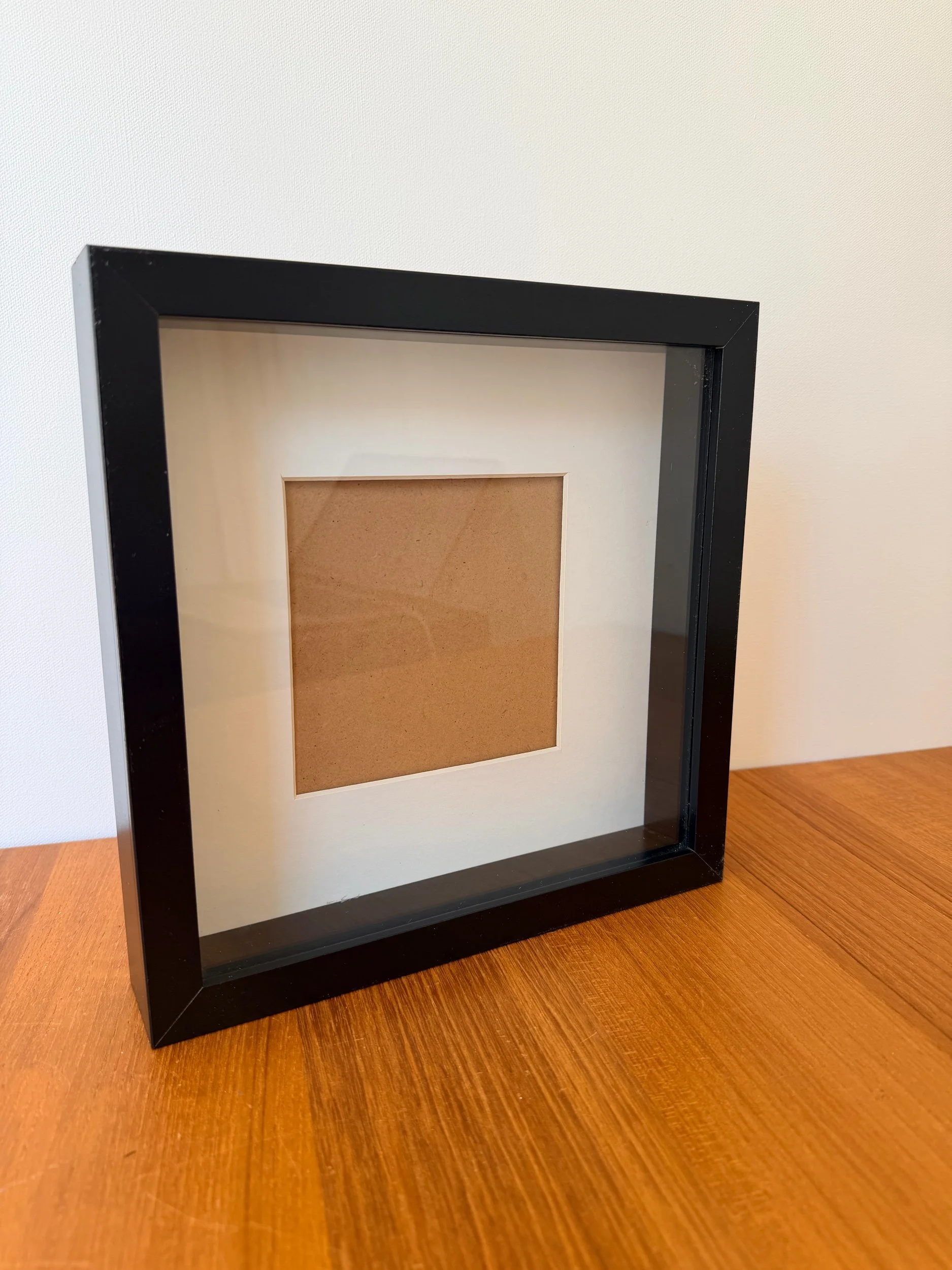 black shadowbox picture frame