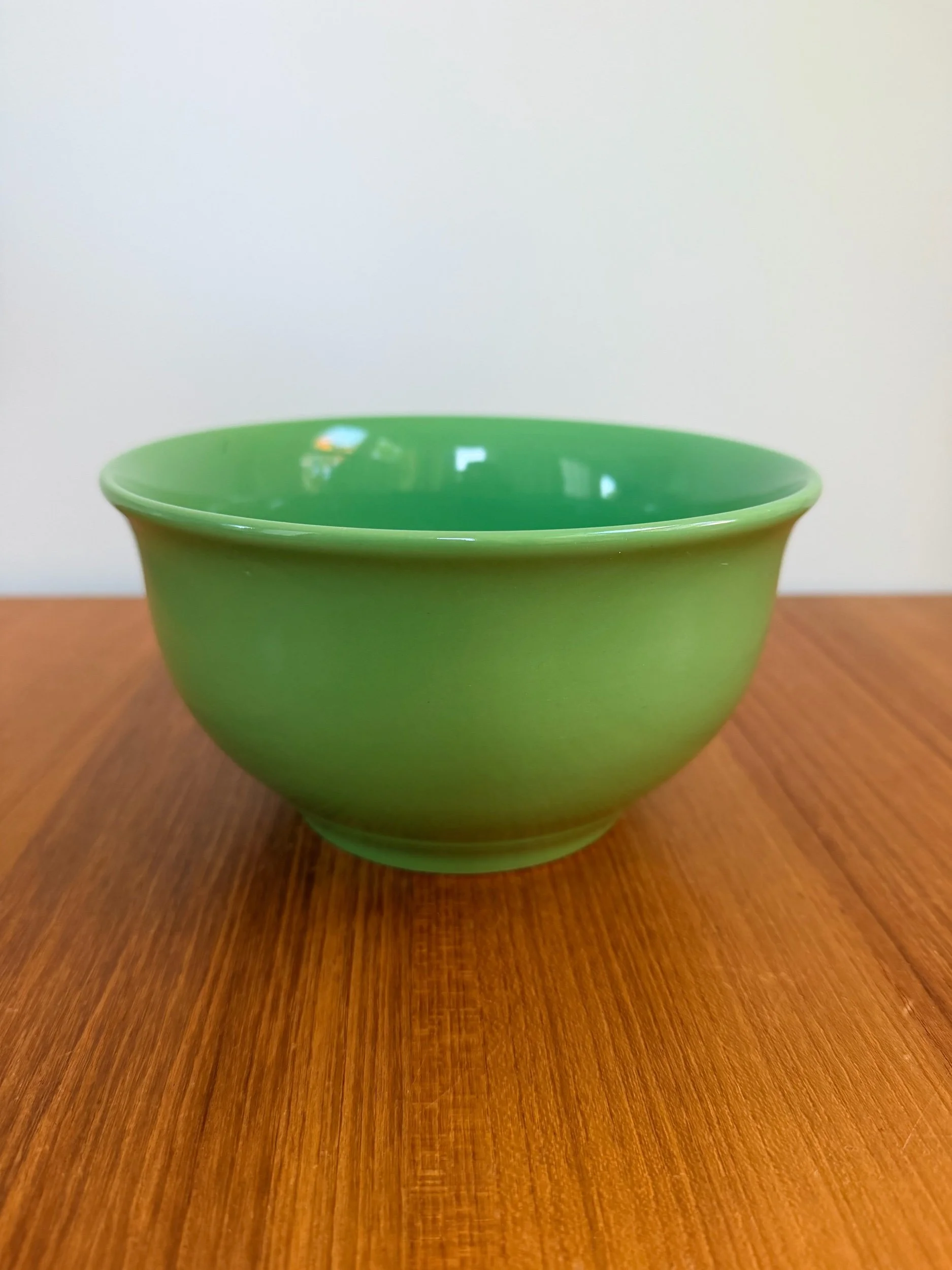 mint green serving bowl