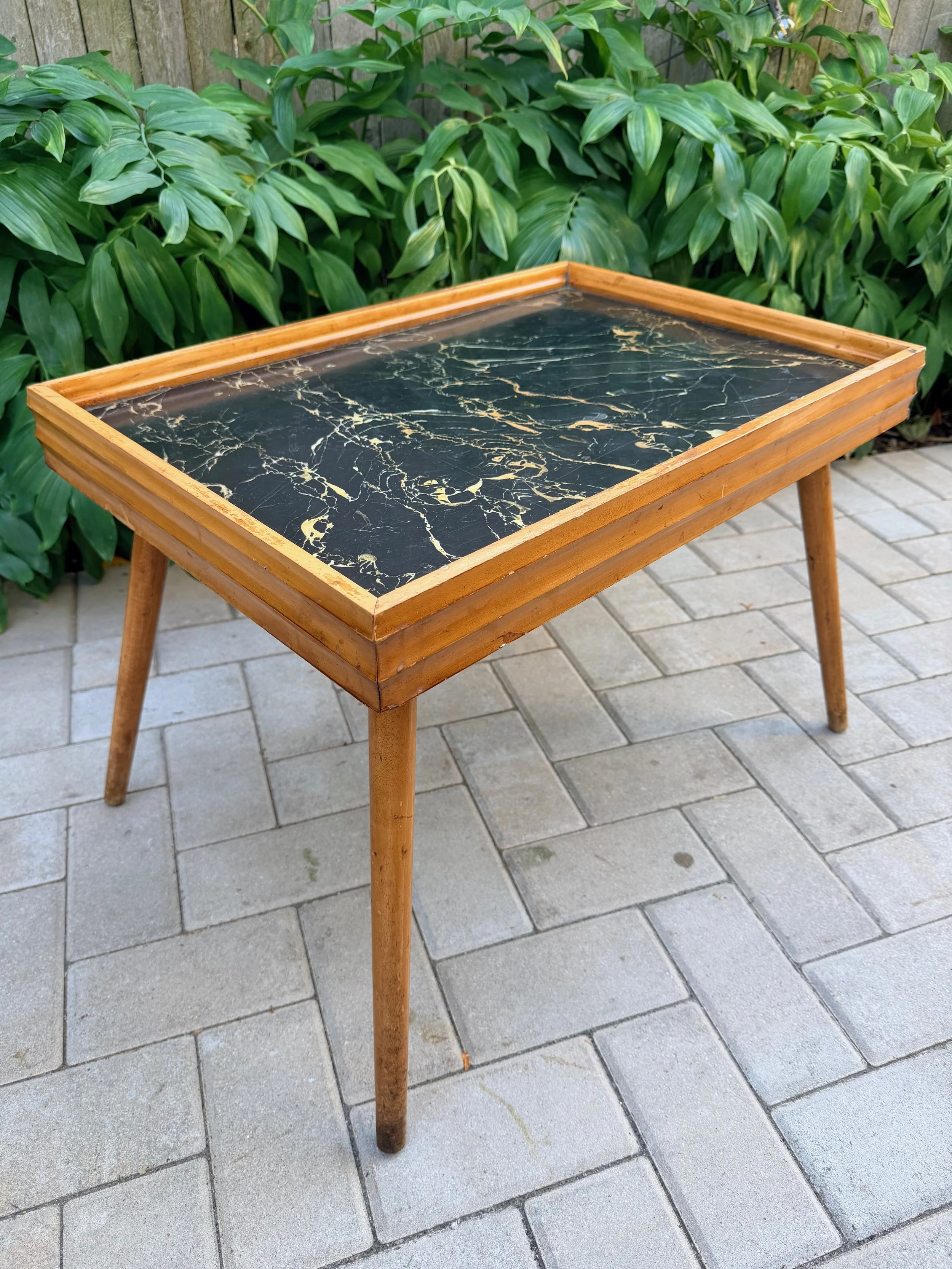 petite mid century coffee table