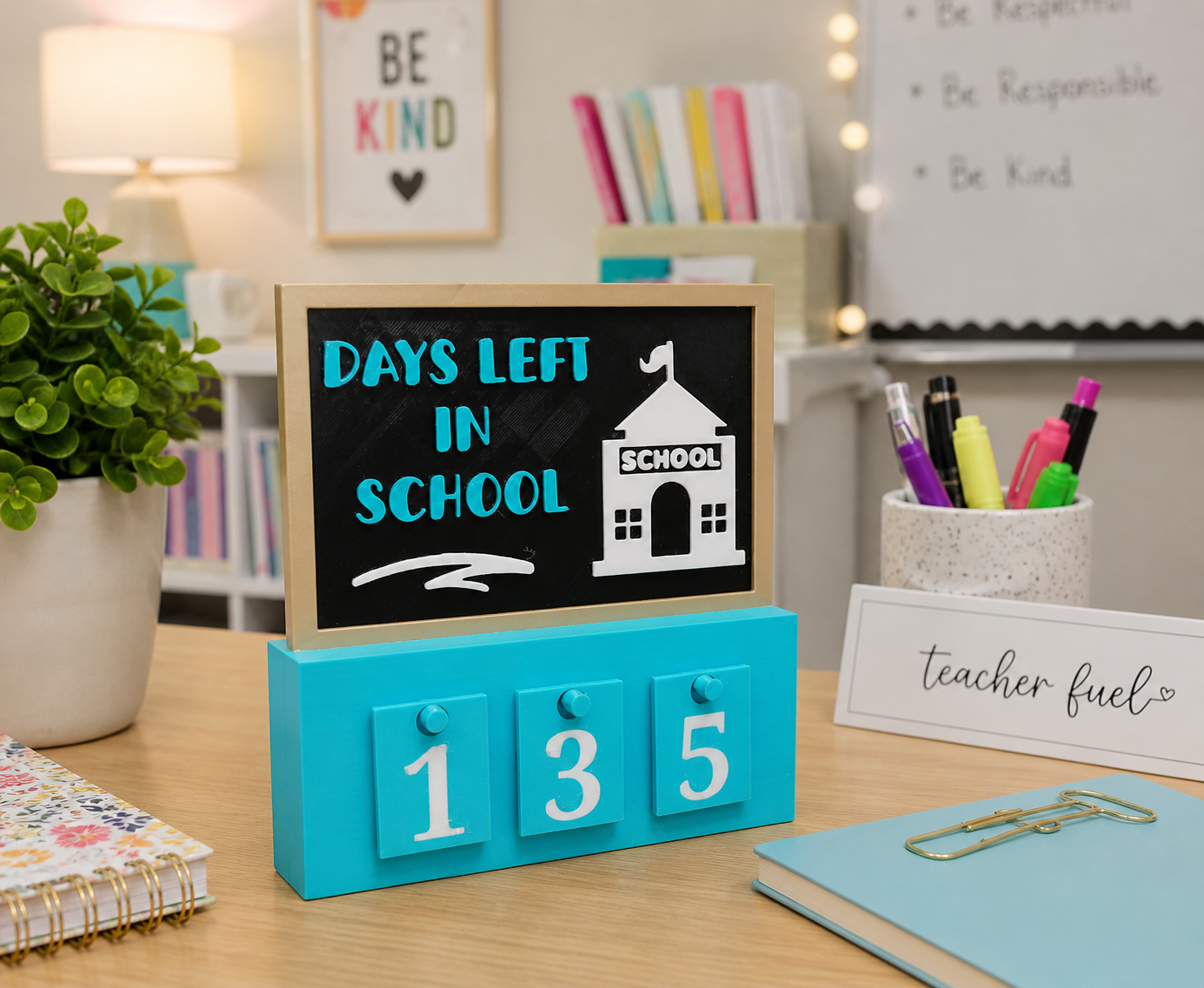 Days Left in School Countdown Sign